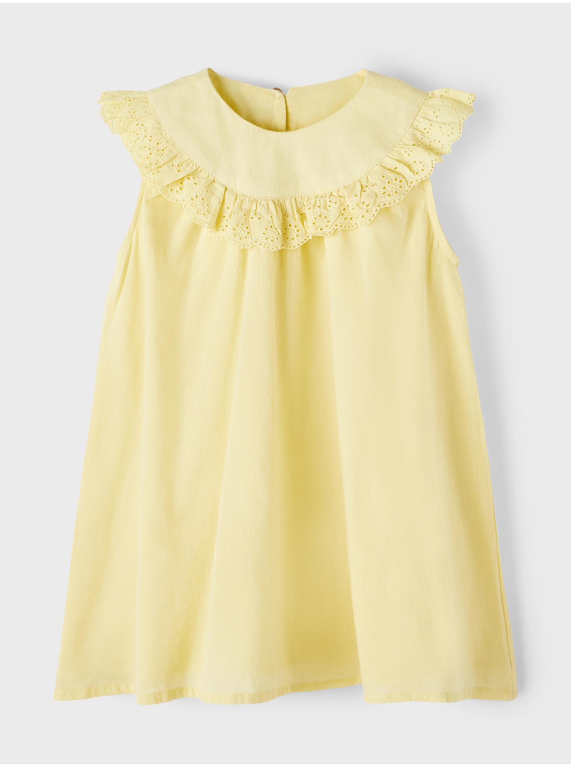 Lacno Svetlo žlté dievčenské šaty name it Fetulle