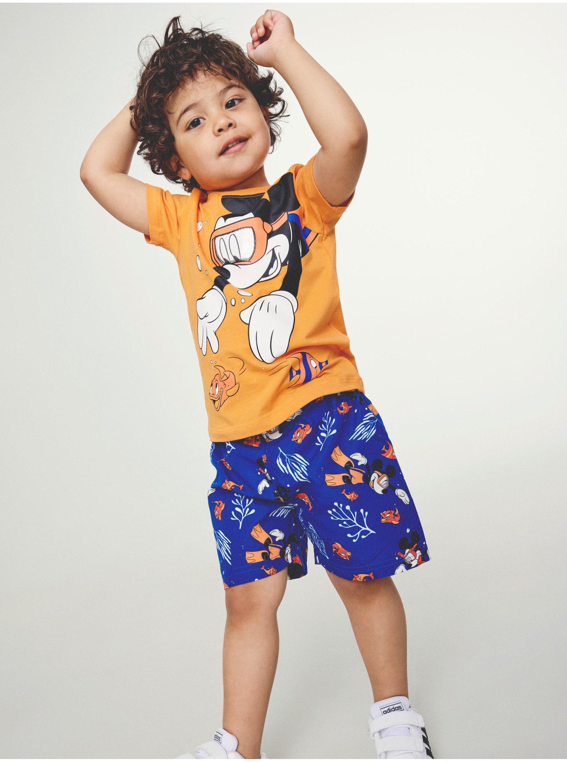 E-shop Oranžové chlapčenské tričko name it Mickey
