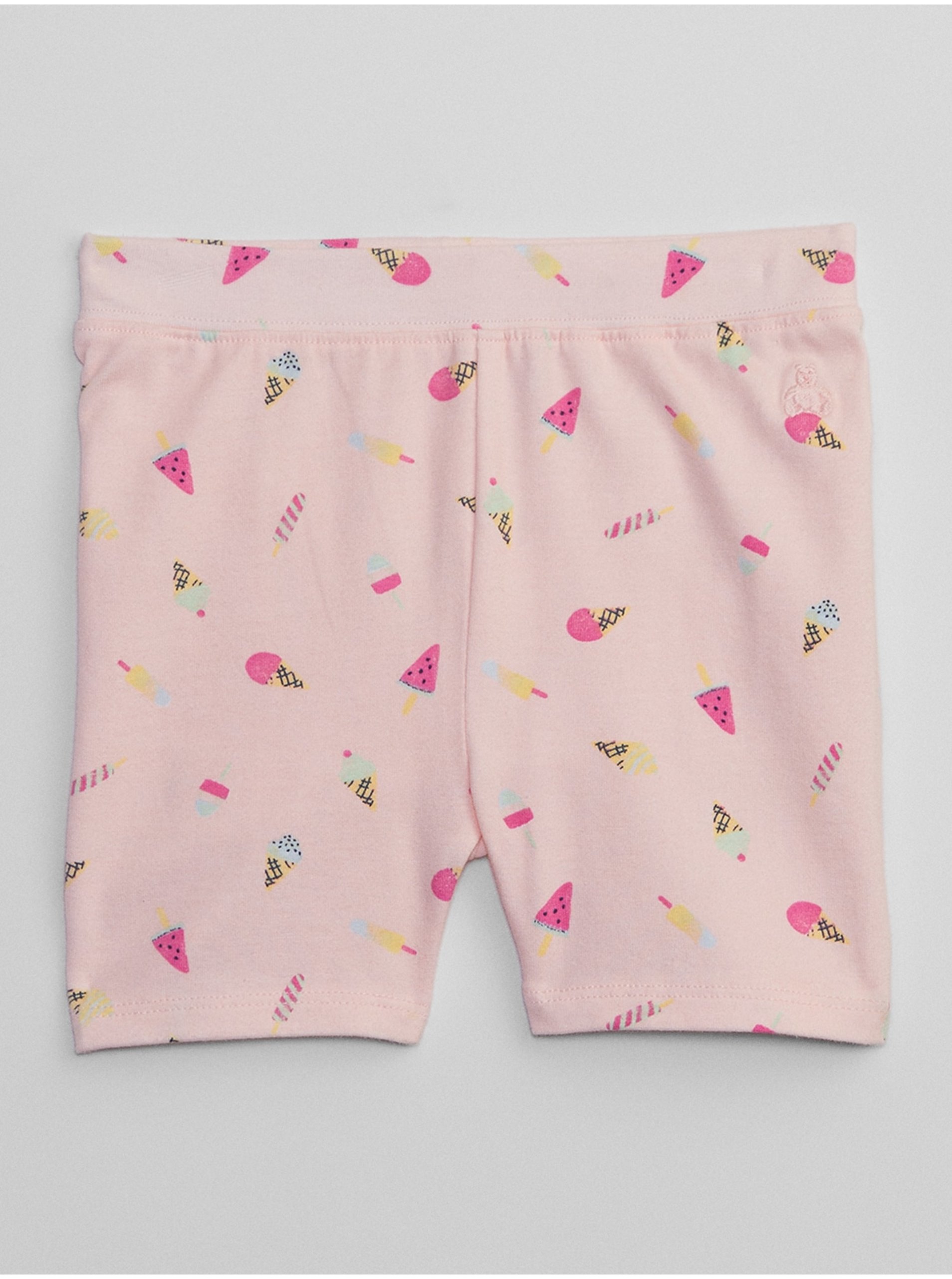 Lacno Ružové dievčenské vzorované šortky GAP