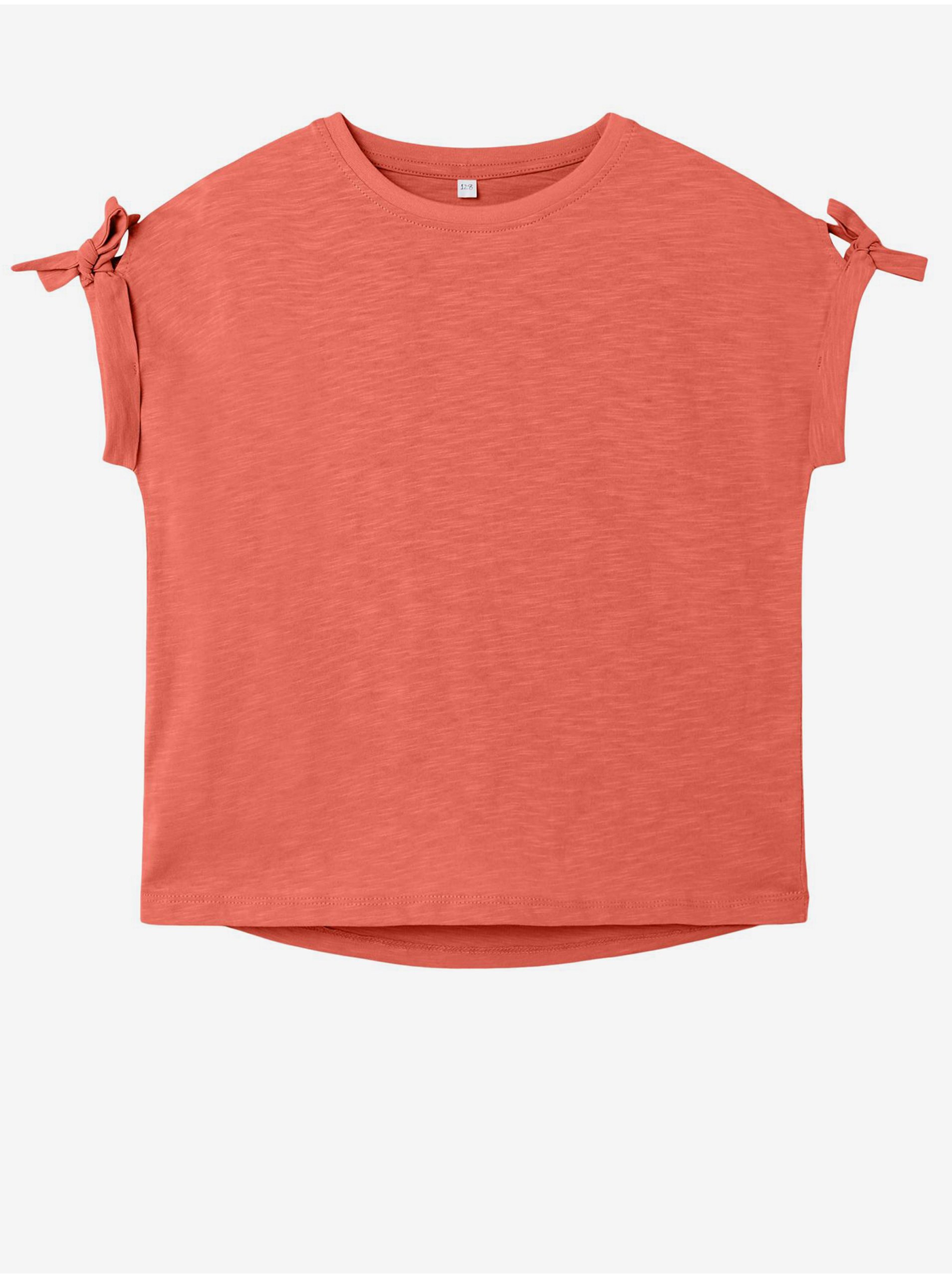 E-shop Koralové dievčenské tričko name it Veet