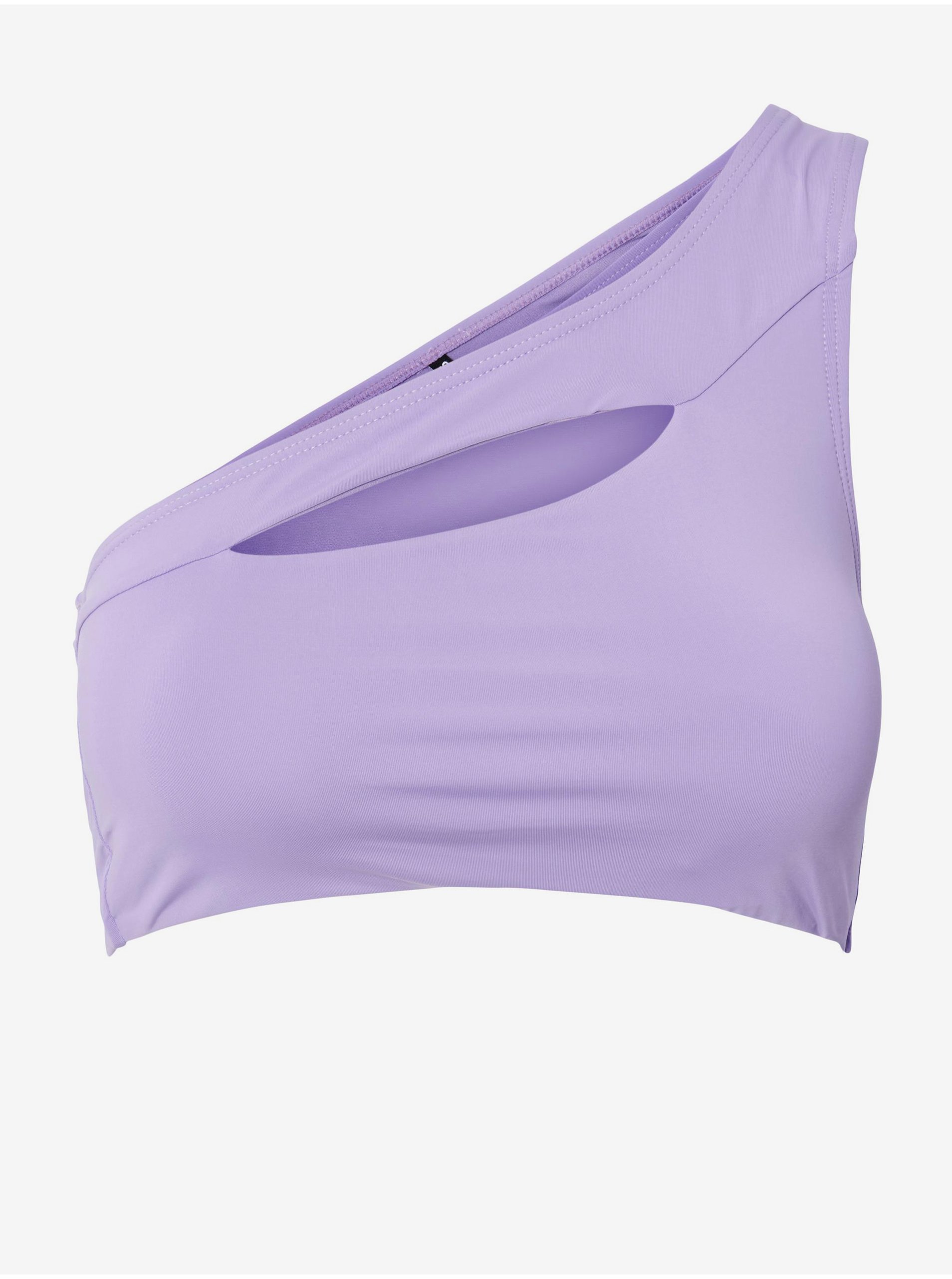 E-shop Světle fialový dámský vrchní díl plavek s průstřihem Pieces Bara