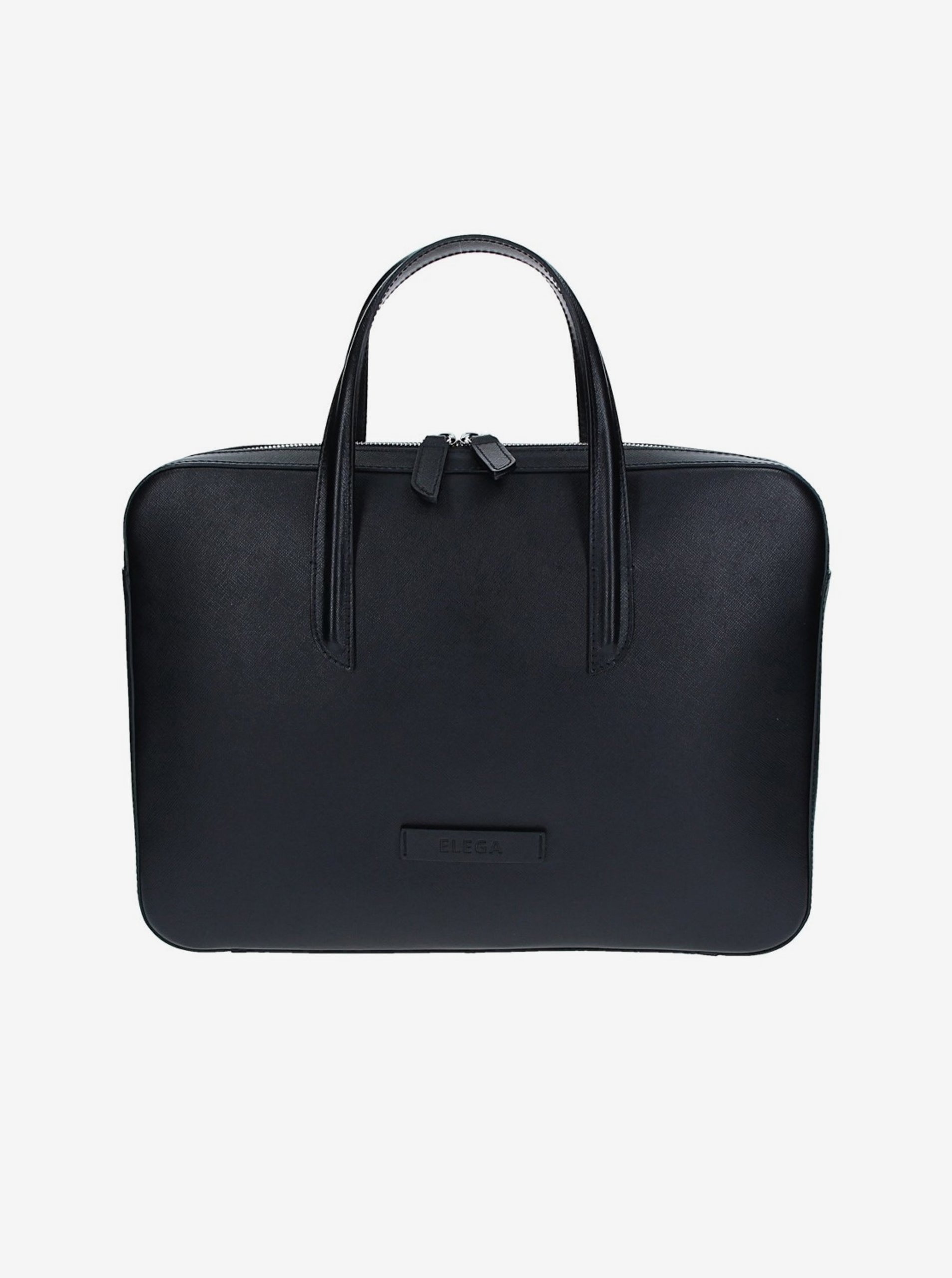 E-shop Černá unisex kožená taška na notebook ELEGA Lester
