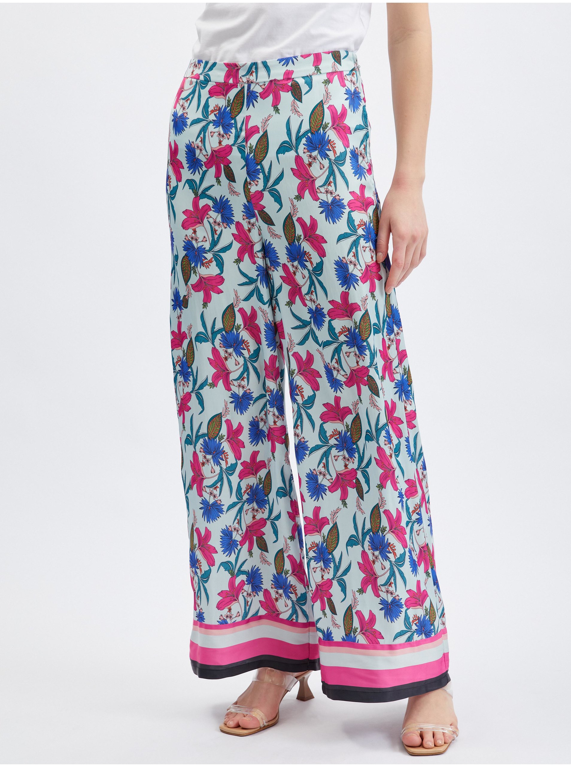 Lacno Nohavice pre ženy ORSAY - svetlomodrá, ružová