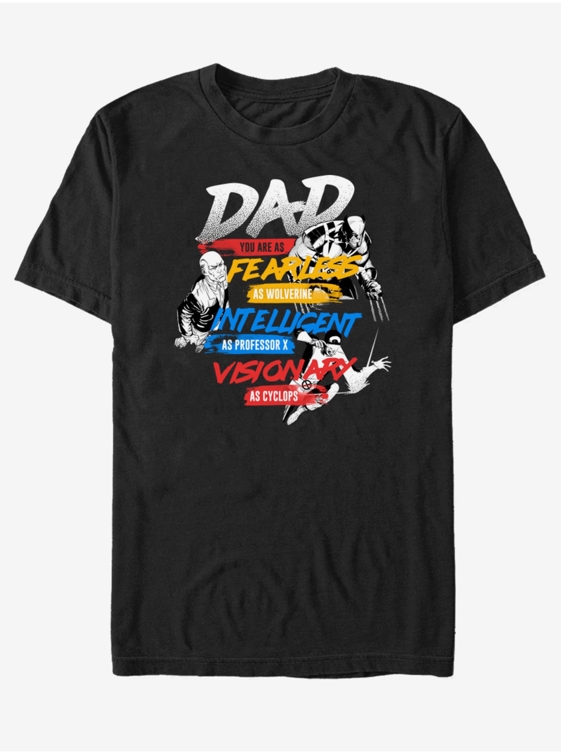 Levně Černé unisex tričko ZOOT.Fan Marvel X-Dad