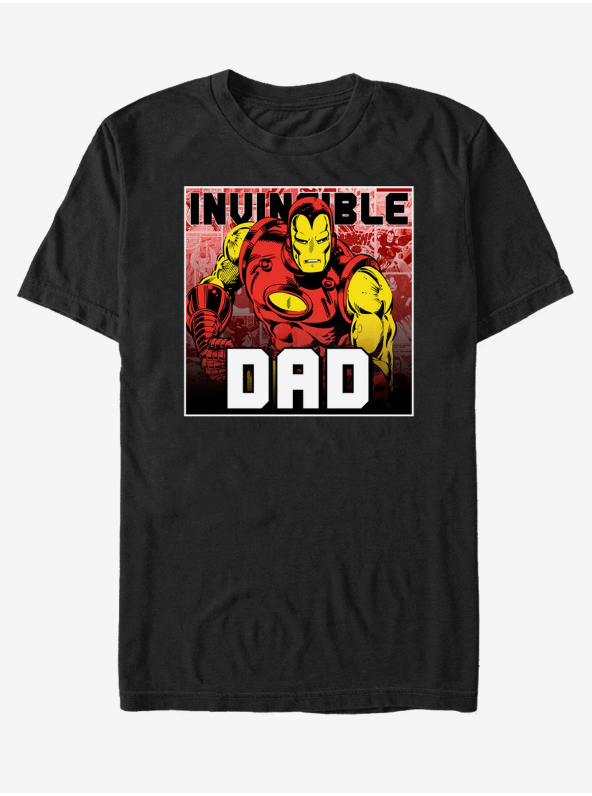 Levně Černé unisex tričko ZOOT.Fan Marvel Invincible Dad