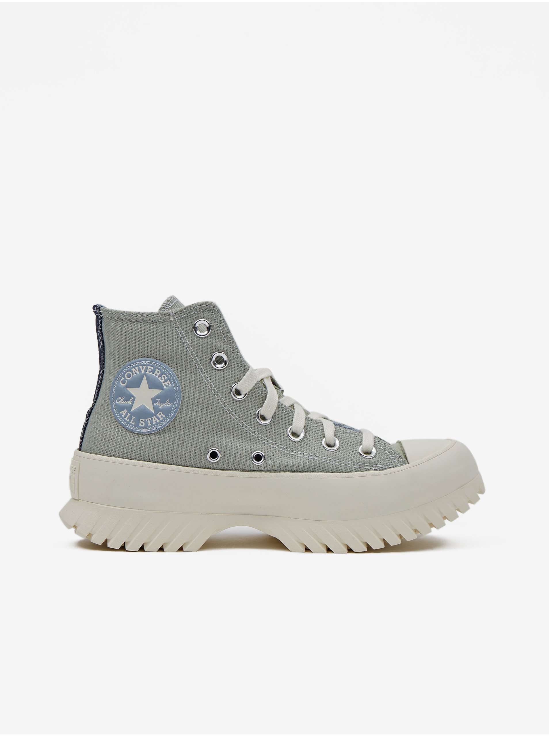 Lacno Svetlozelené dámske členkové tenisky na platforme Converse Chuck Taylor All Star Lugged 2.0