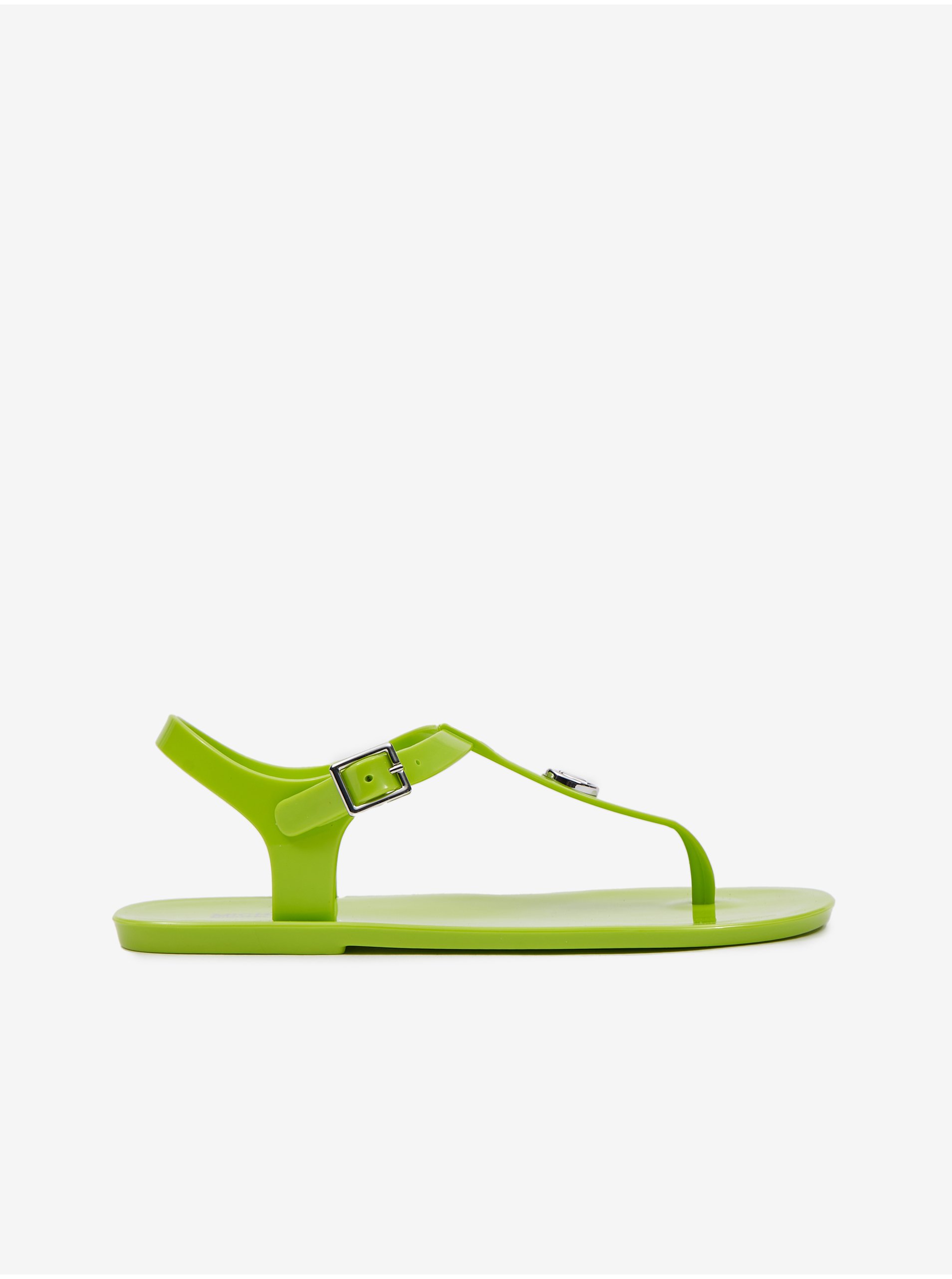 Levně Světle zelené dámské sandály Michael Kors Mallory Jelly