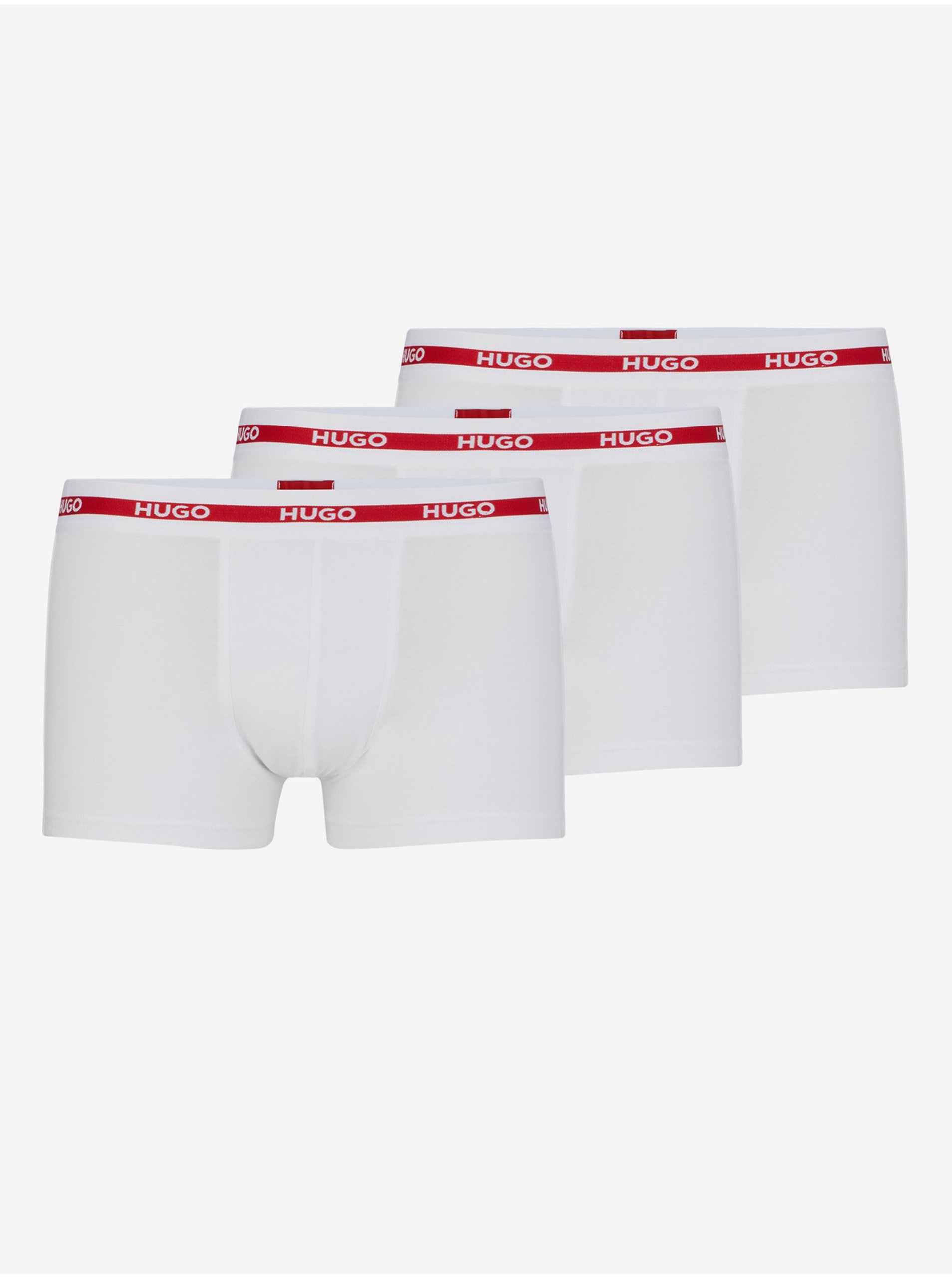 E-shop Sada tří pánských boxerek v bílé barvě HUGO