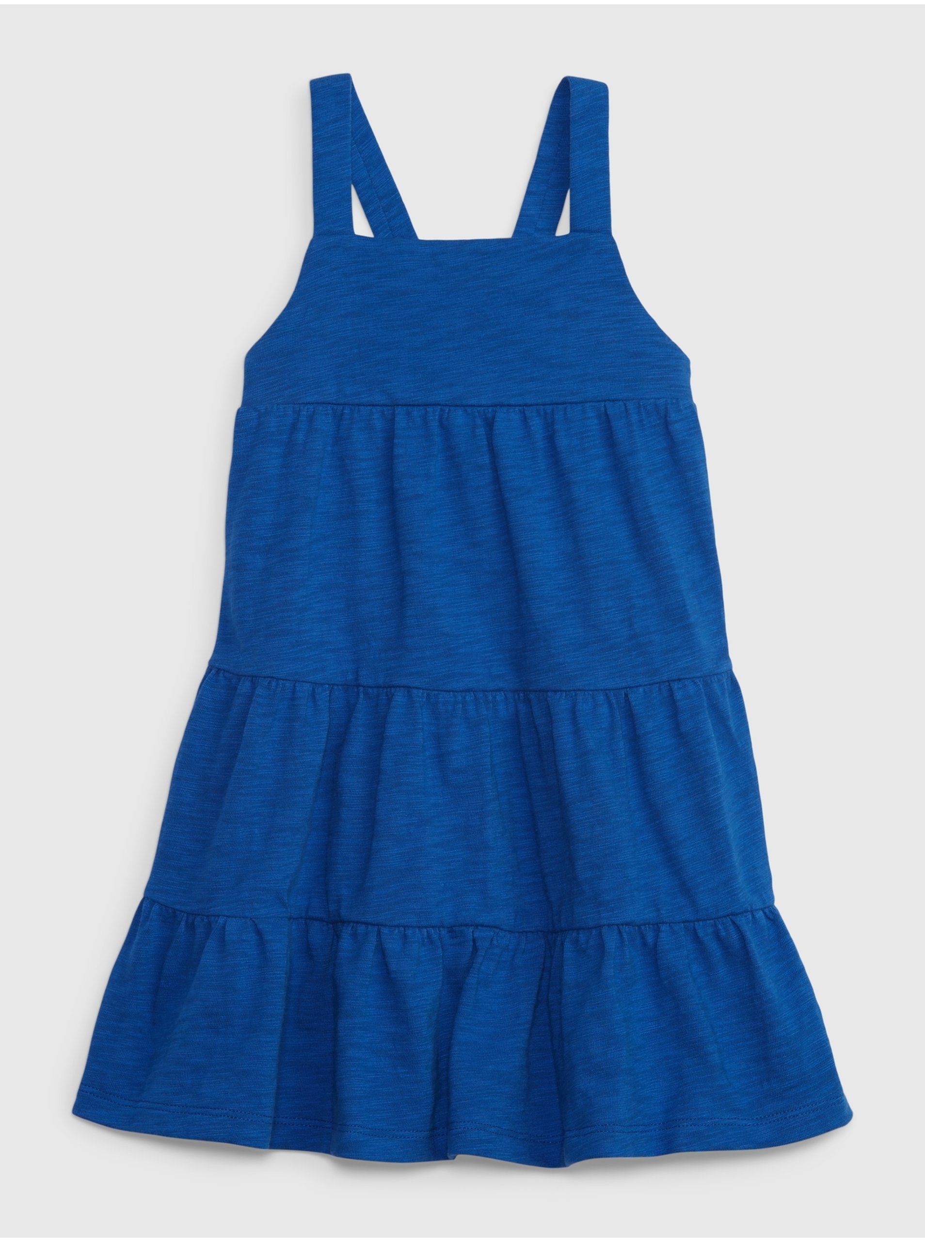 Levně Tmavě modré holčičí žíhané šaty Gap