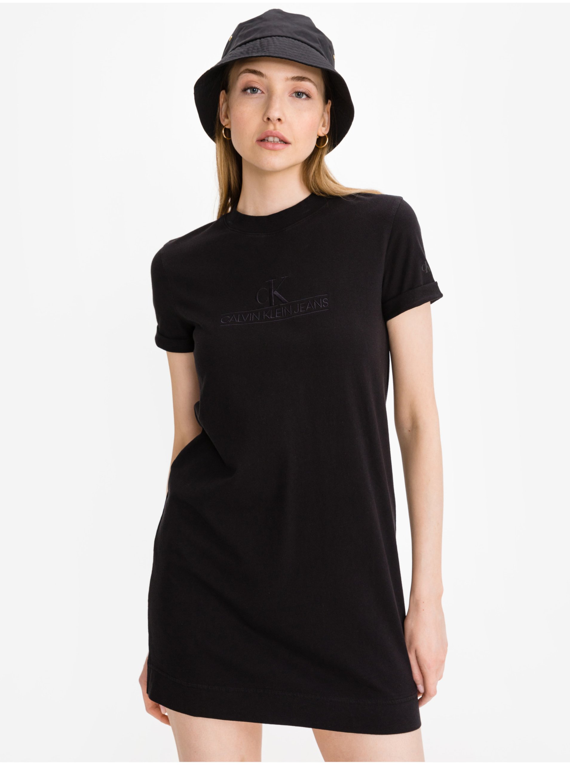 Lacno Čierne dámske šaty Archives Eco Dye Calvin Klein Jeans