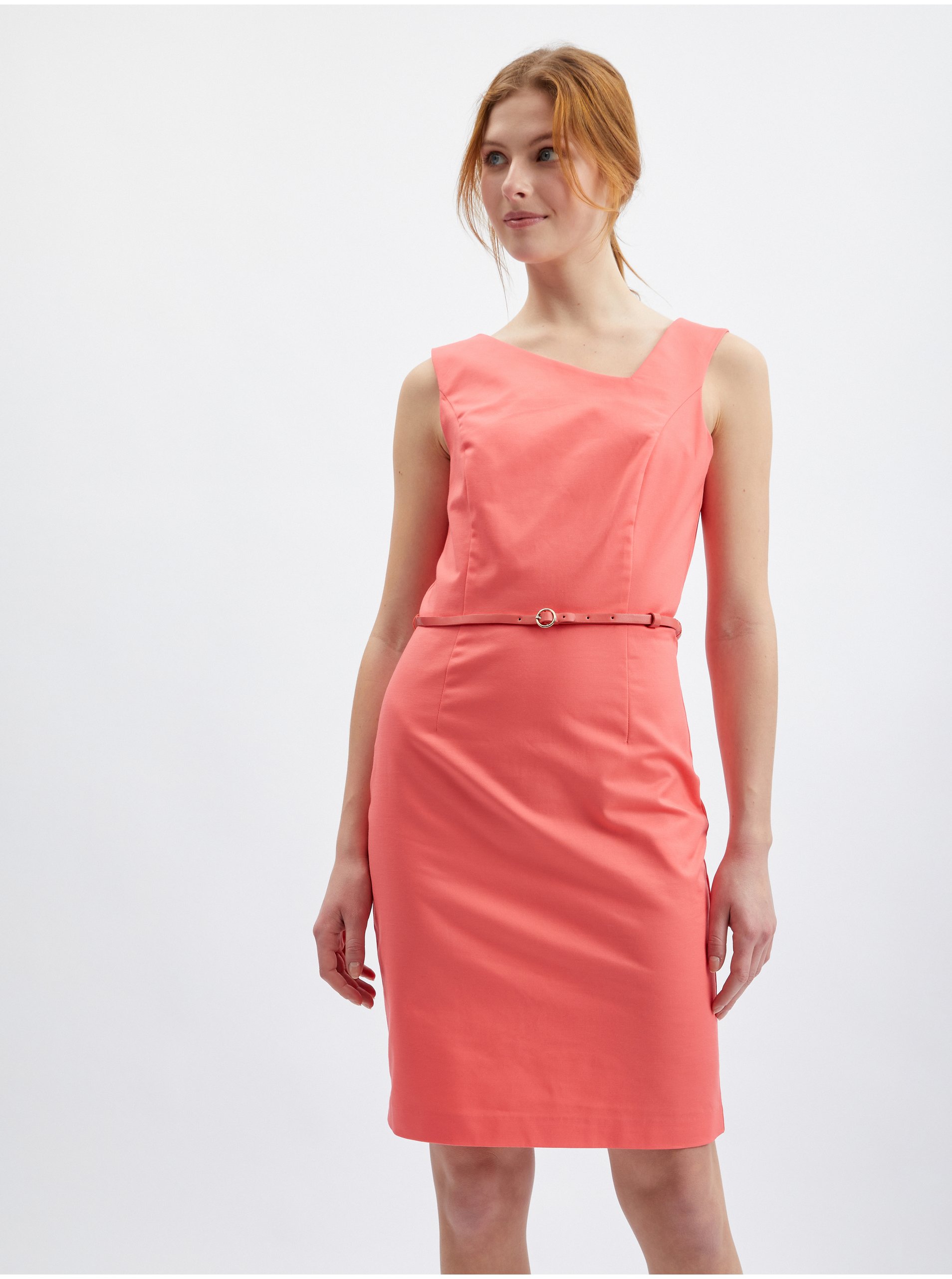 Levně Růžové dámské šaty ORSAY