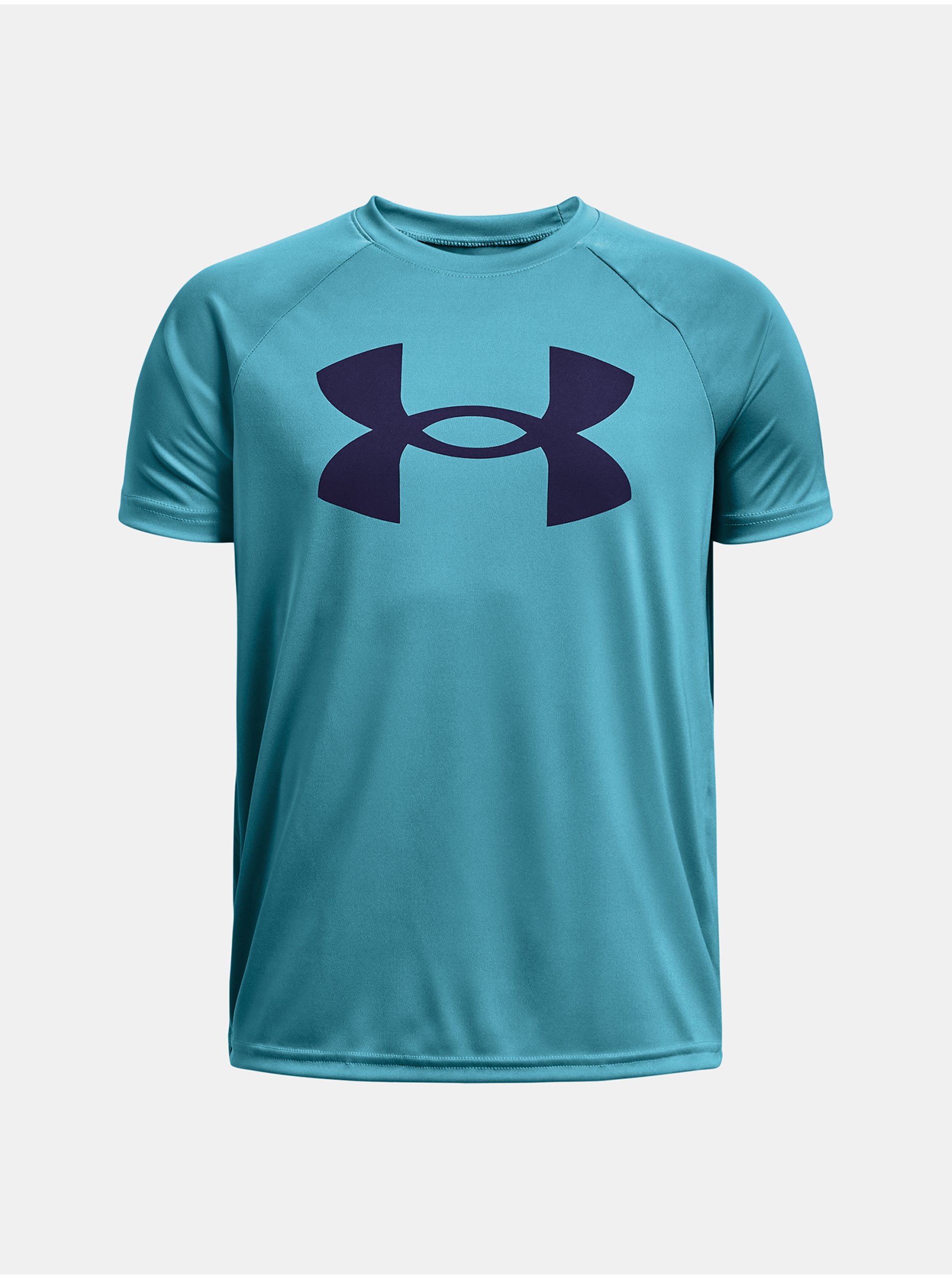 Levně Světle modré sportovní tričko Under Armour UA Tech Big Logo SS