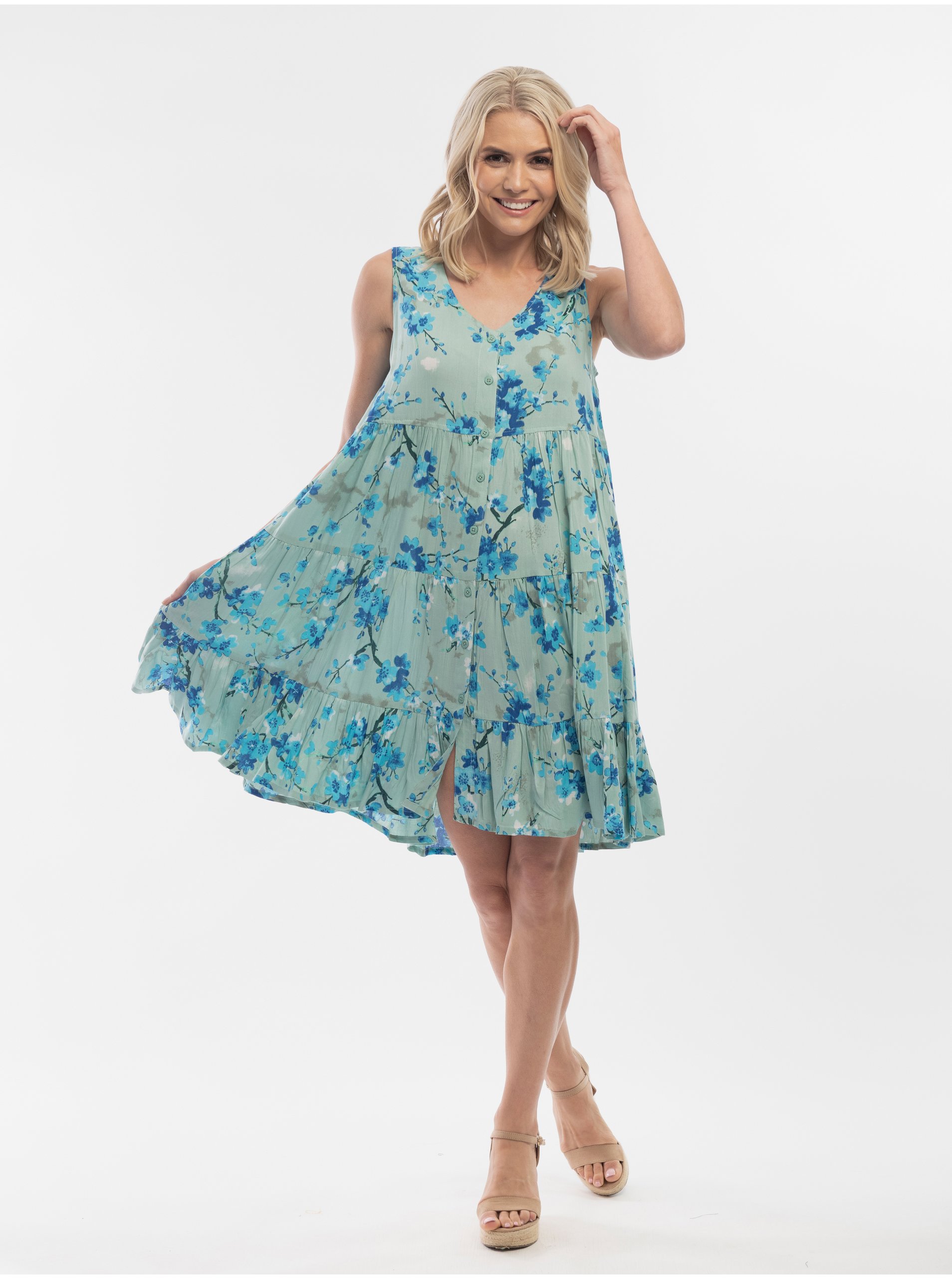 Lacno Letné a plážové šaty pre ženy Orientique - tyrkysová, modrá