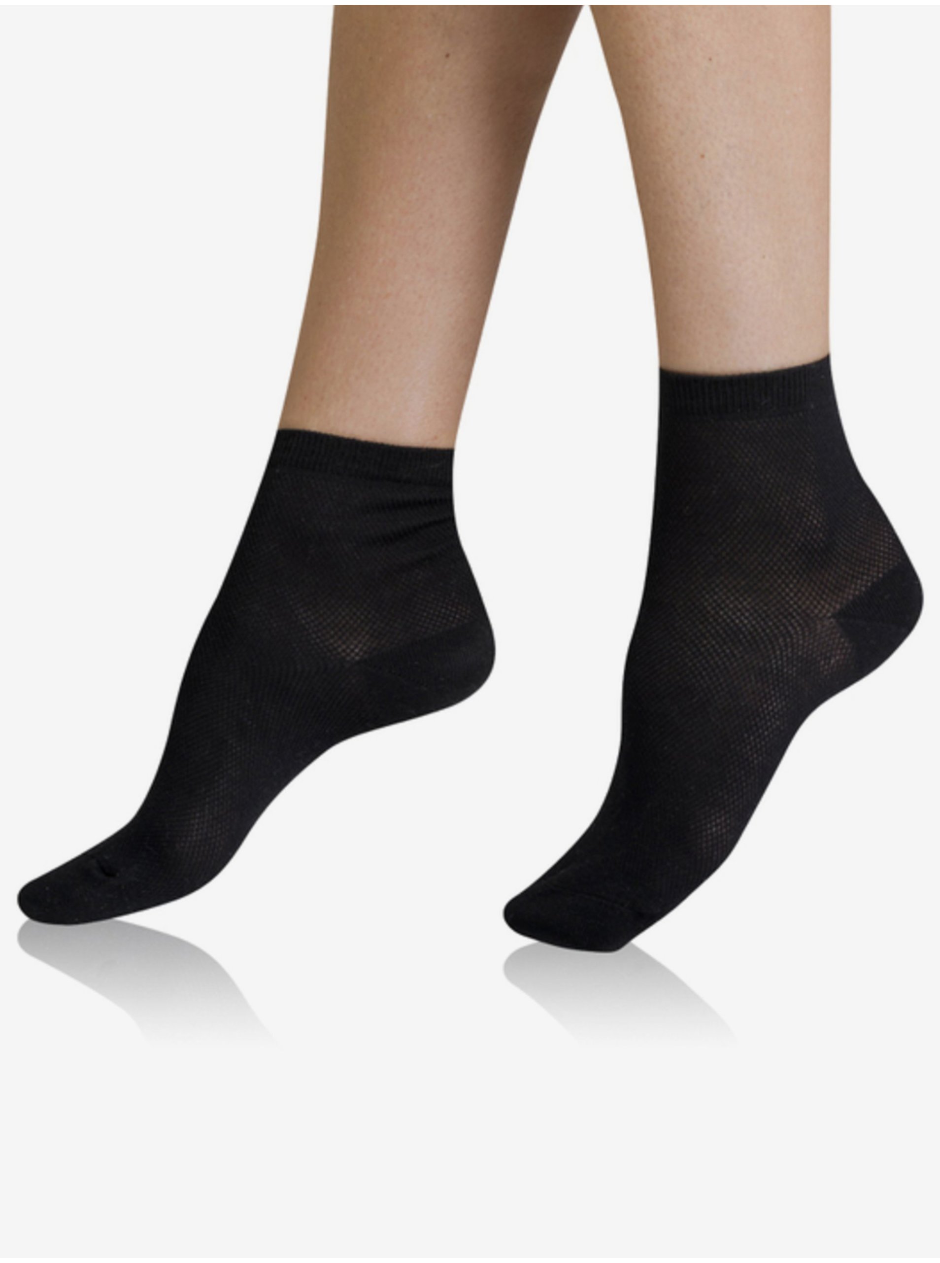 Lacno Čierne dámske ponožky Bellinda Airy Ankle