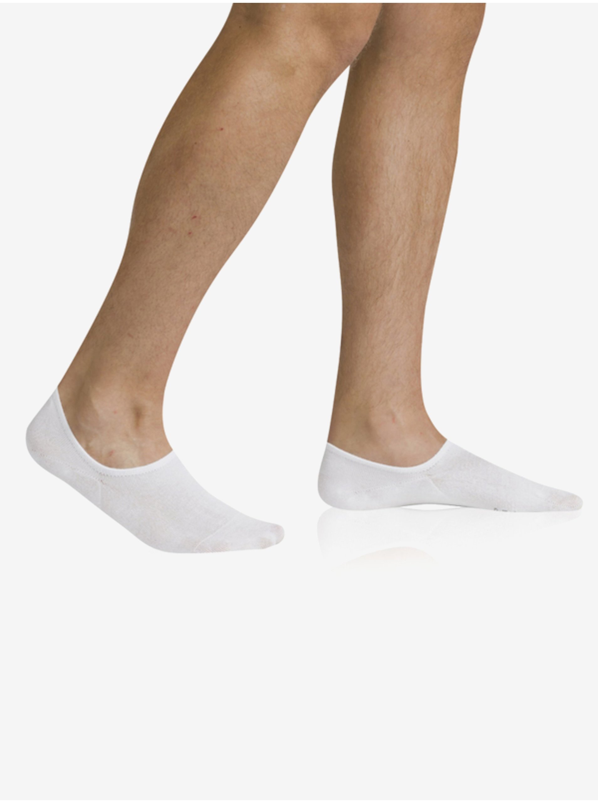 Levně Bílé unisex ponožky Bellinda BAMBUS SNEAKER SOCKS