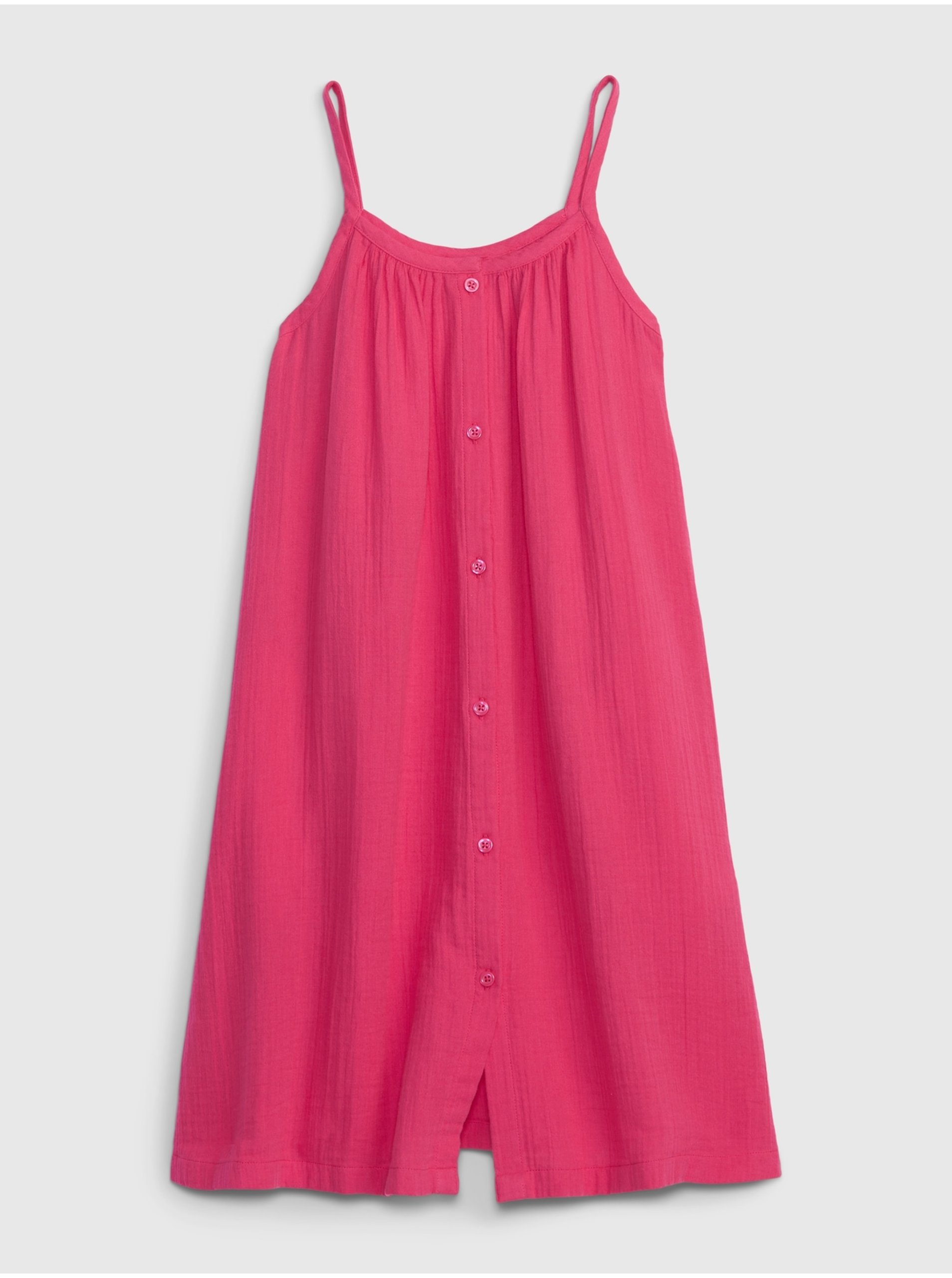 E-shop Tmavě růžové holčičí šaty GAP