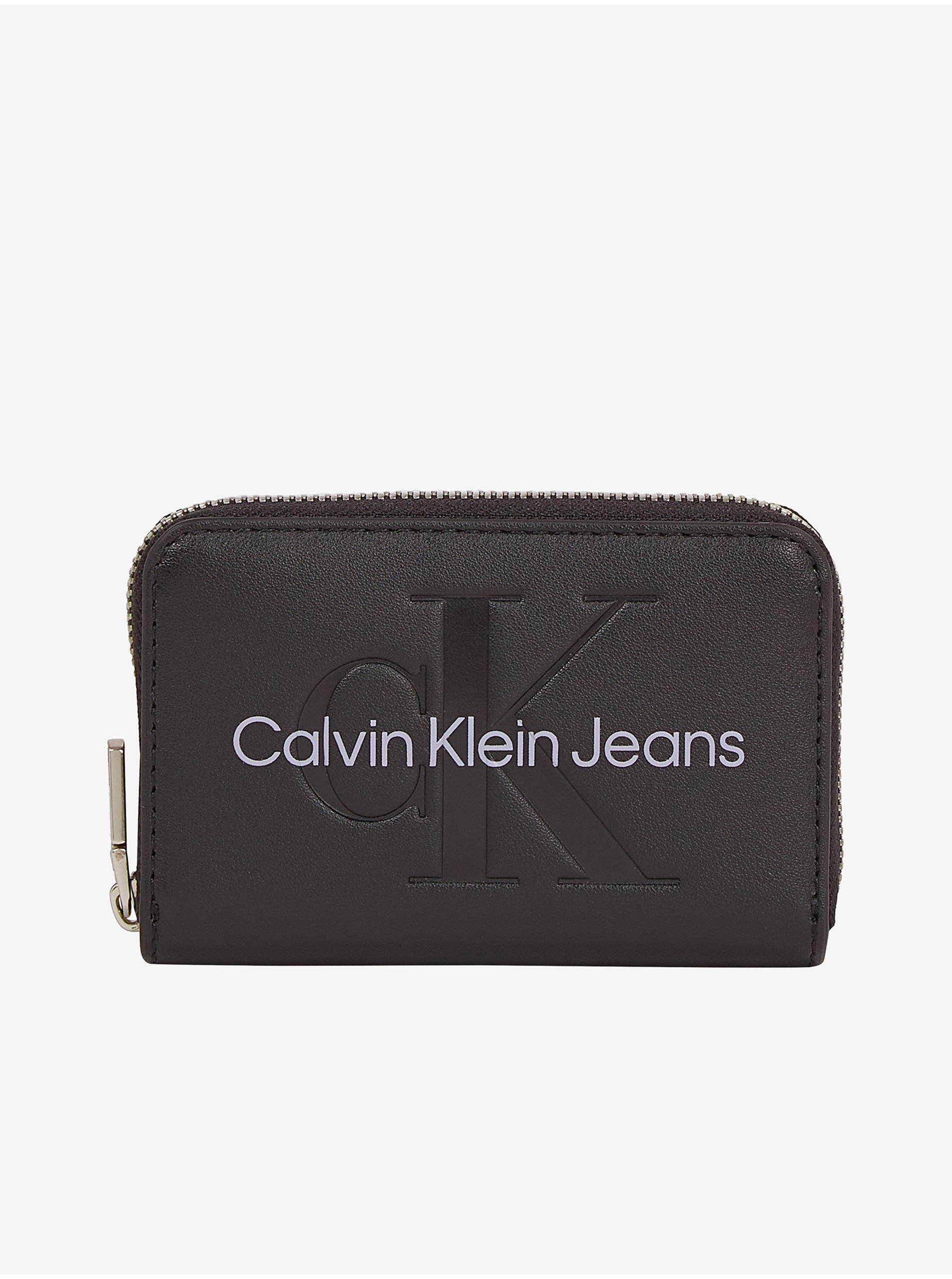 Lacno Čierna dámska peňaženka Calvin Klein Jeans