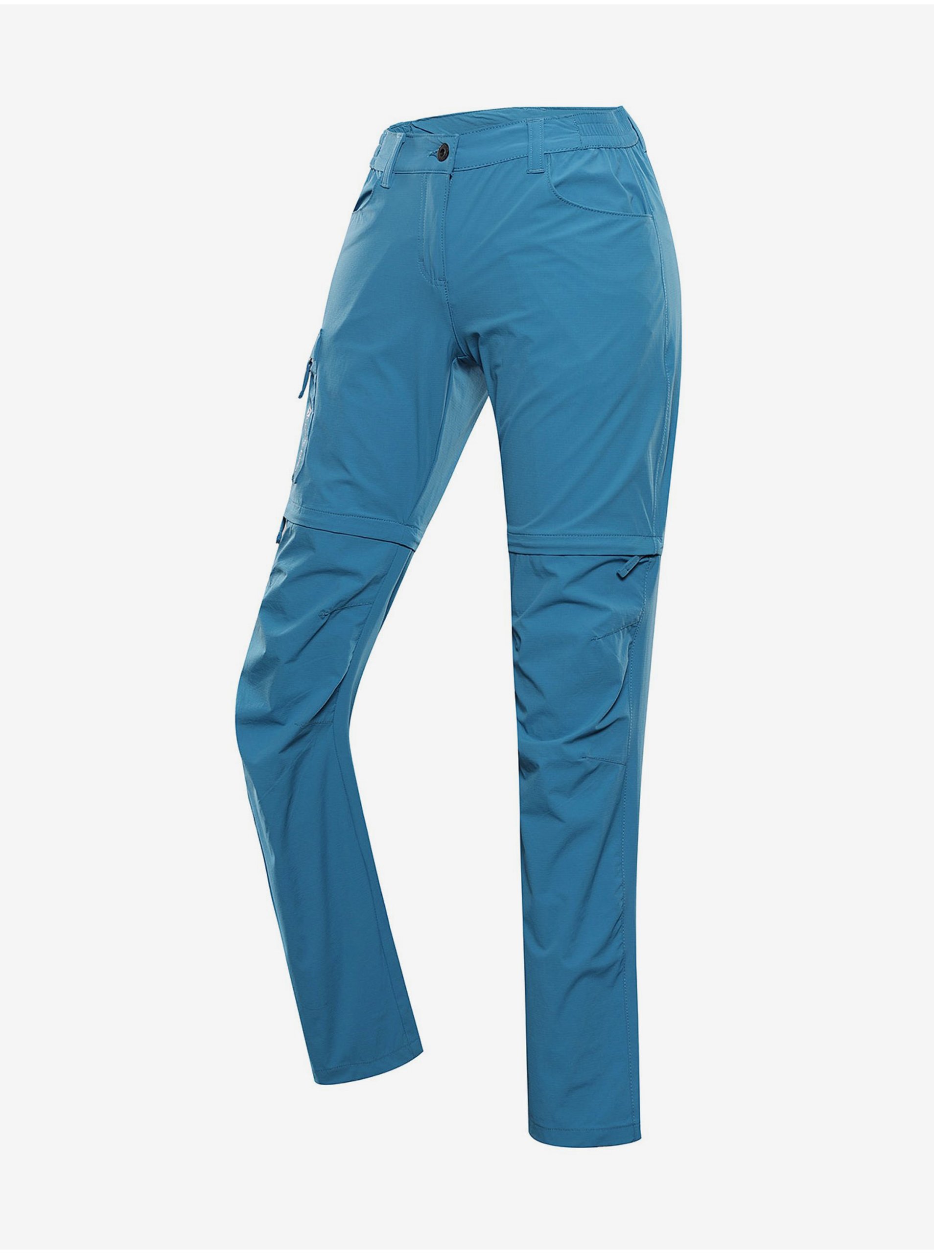 Levně Modré dámské outdoorové kalhoty s odepínacími nohavicemi ALPINE PRO NESCA