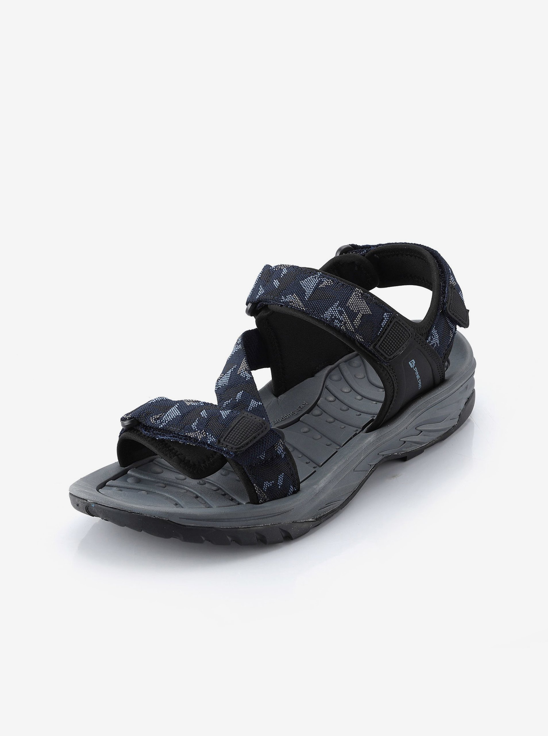 Lacno Sandále, papuče pre mužov Alpine Pro - tmavomodrá