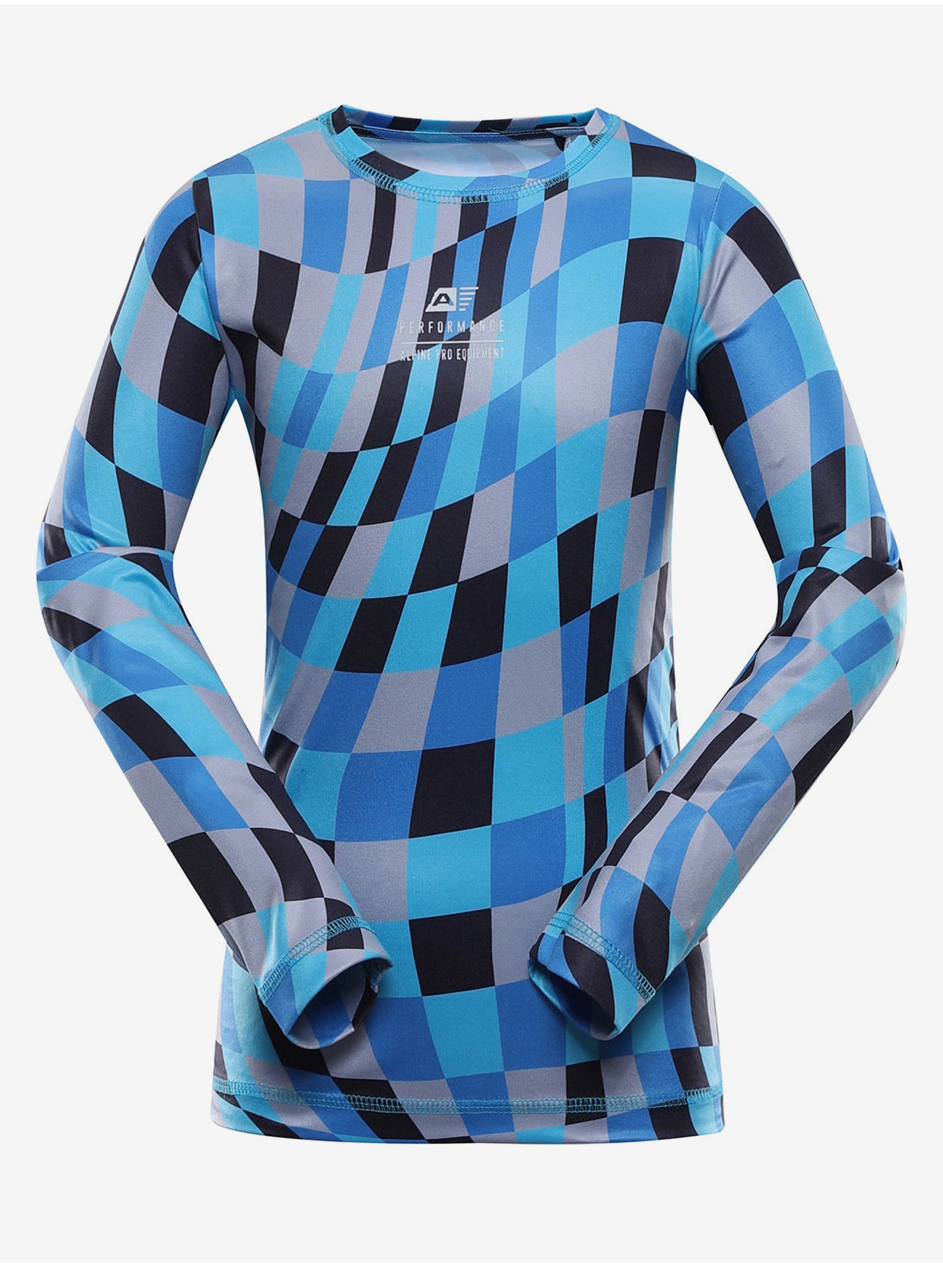 E-shop Modré dětské rychleschnoucí tričko ALPINE PRO MILDO