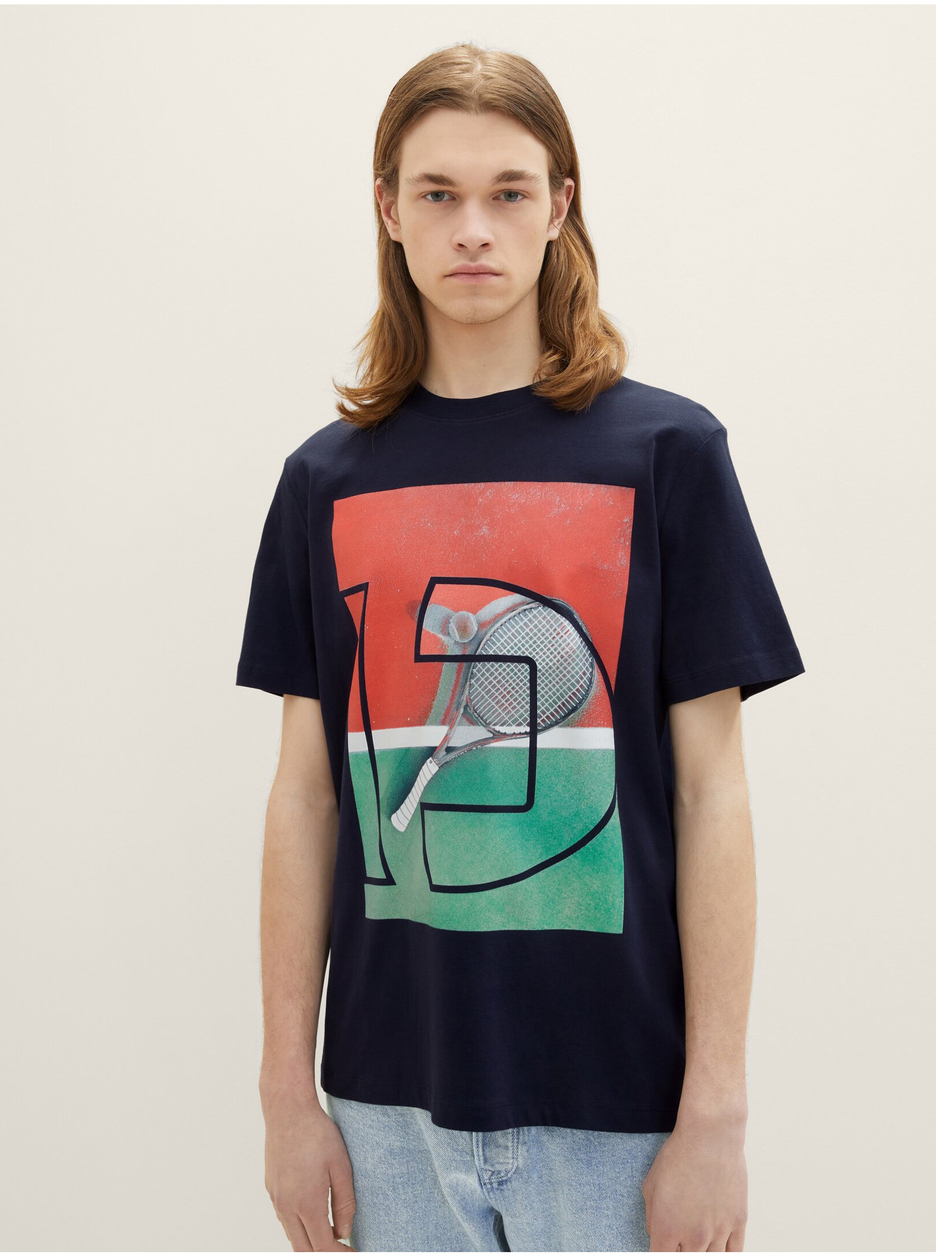 E-shop Tmavomodré pánske tričko Tom Tailor Denim