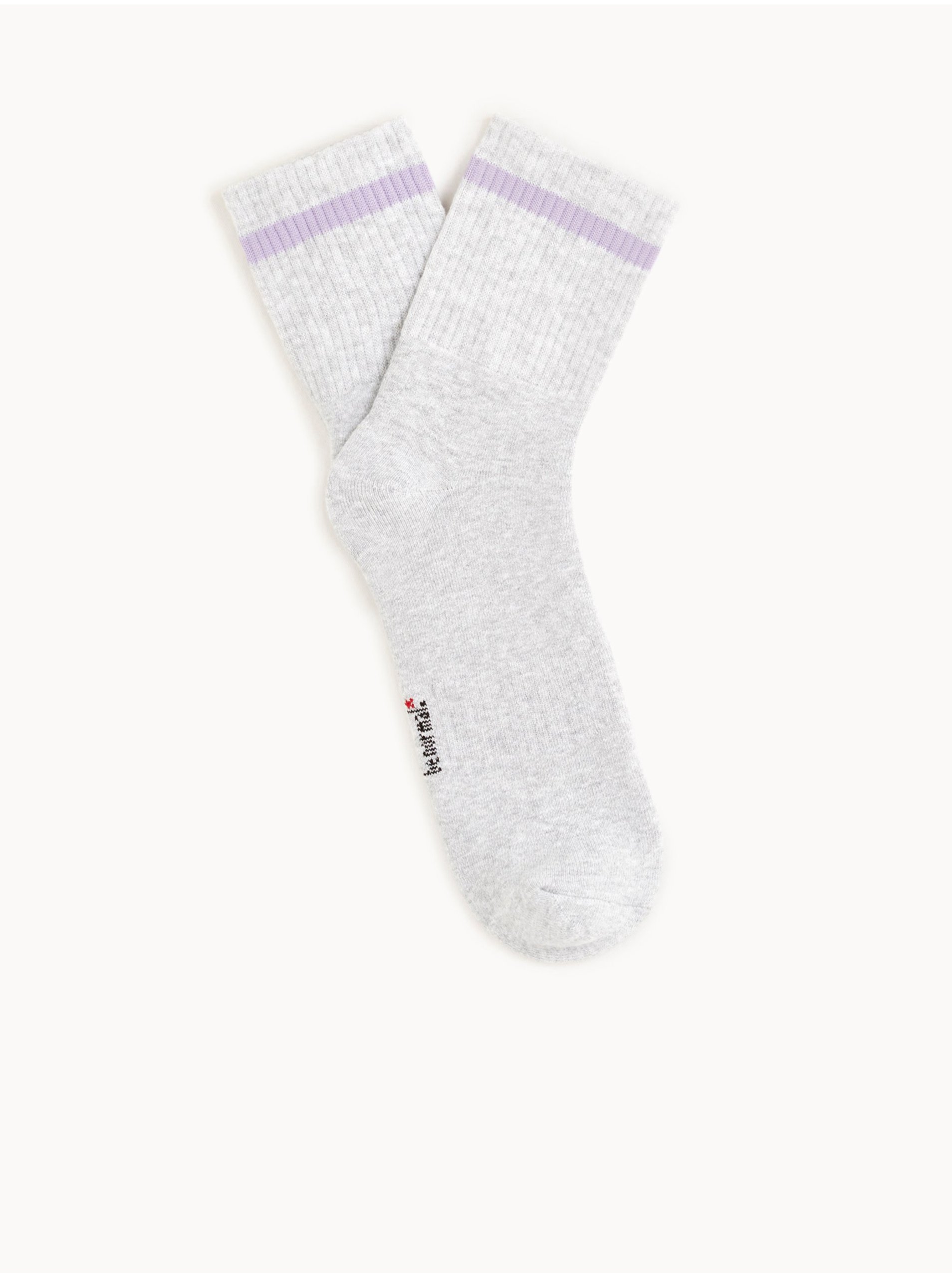 E-shop Svetlosivé pánske ponožky Celio Dihalf
