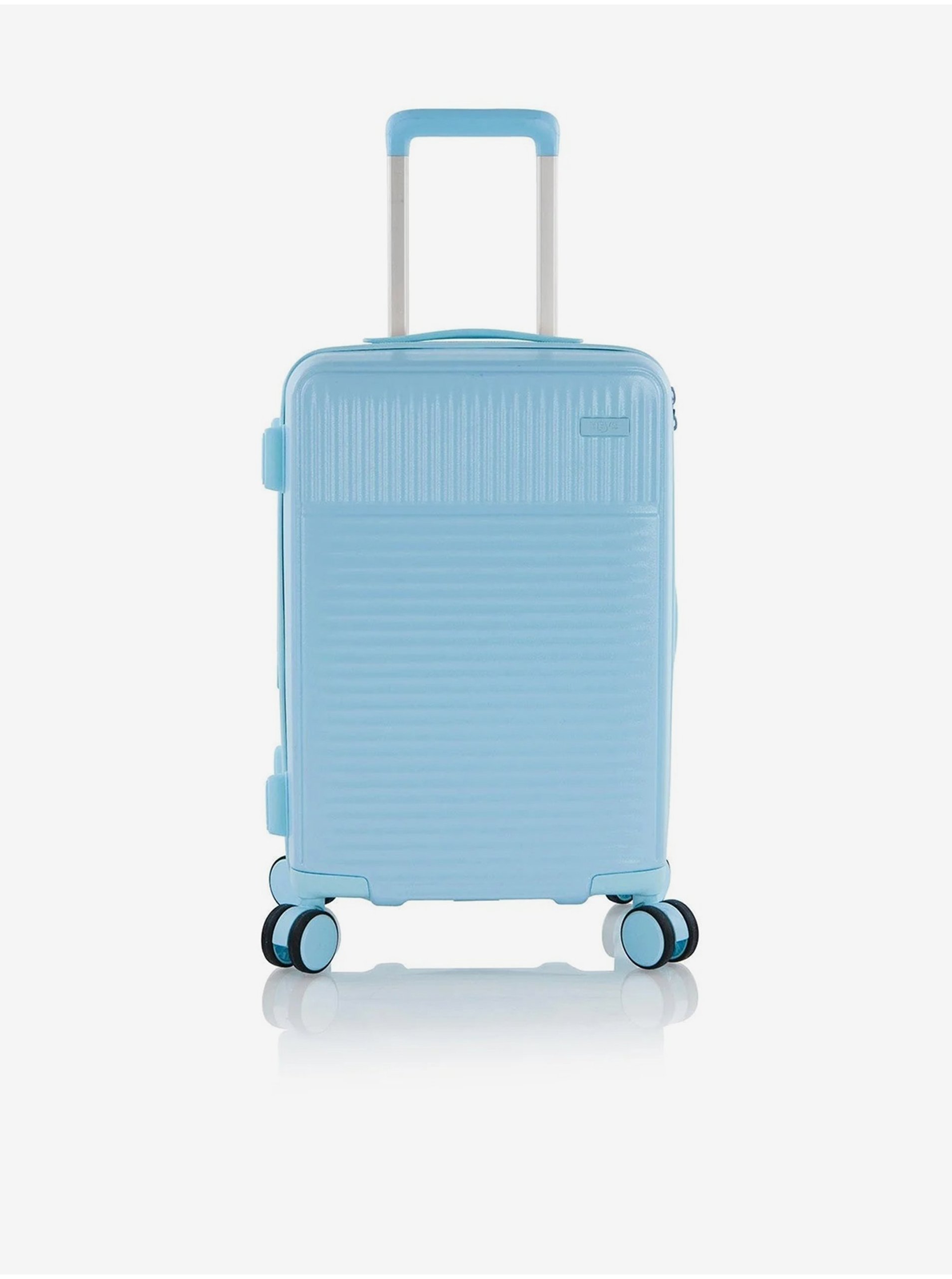 Levně Světle modrý cestovní kufr Heys Pastel S