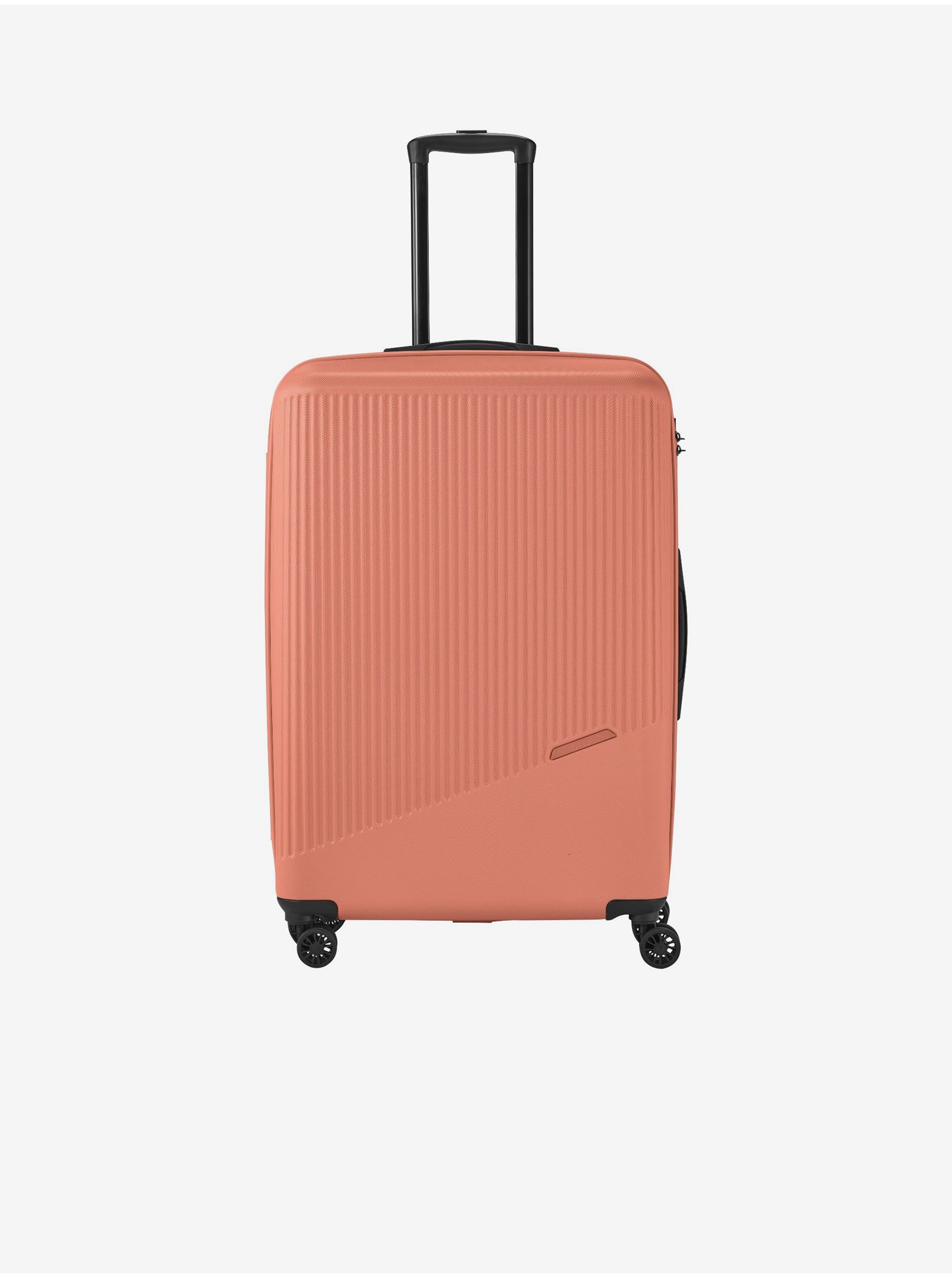 Levně Oranžový cestovní kufr Travelite Bali L