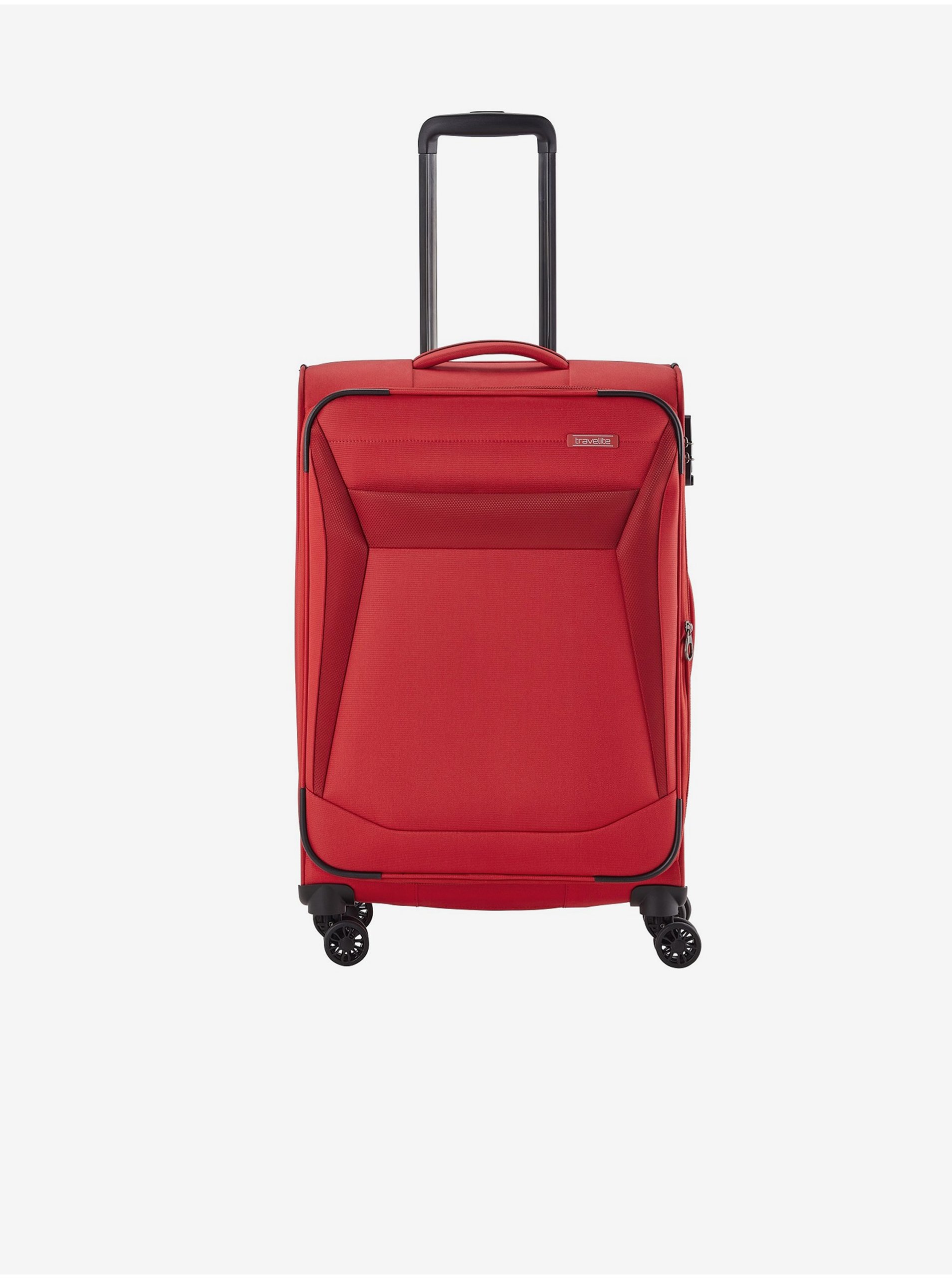 Levně Červený cestovní kufr Travelite Chios M