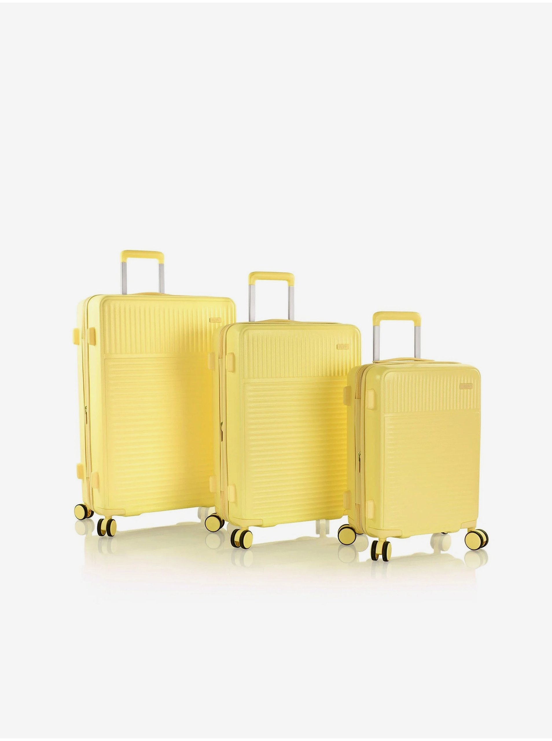 E-shop Sada tří cestovních kufrů v žluté barvě Heys Pastel ( S+M+L )