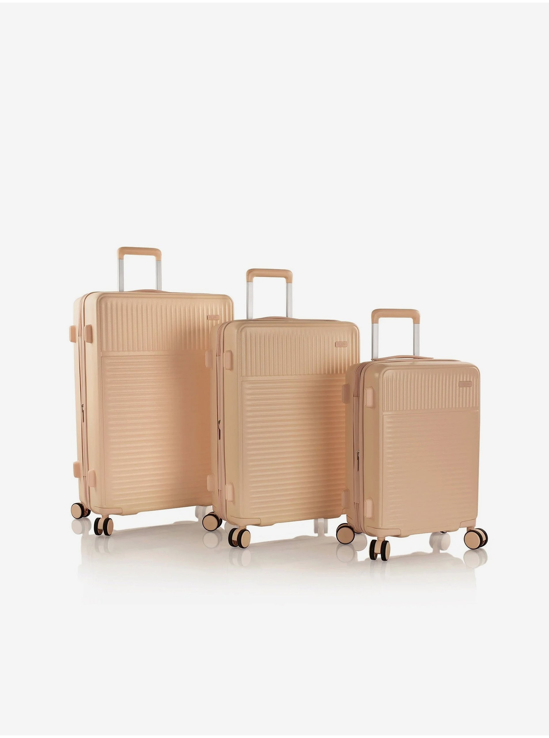Levně Sada tří cestovních kufrů v béžové barvě Heys Pastel S,M,L