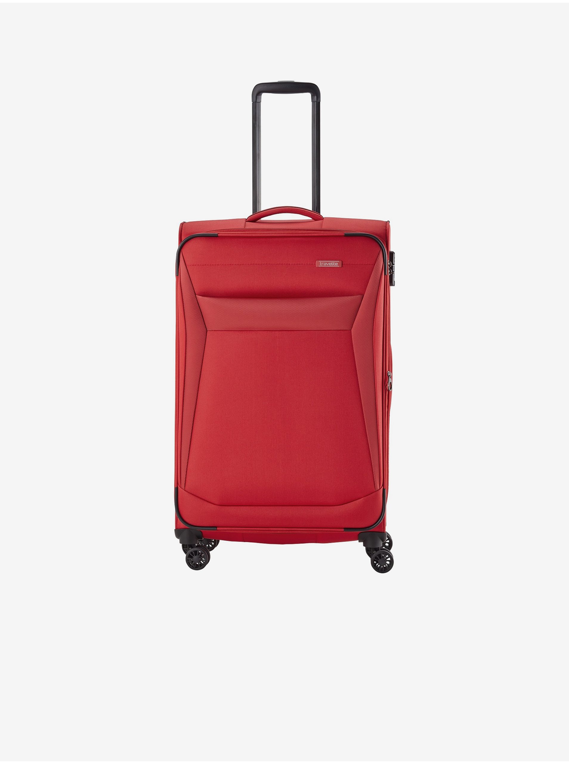 Levně Červený cestovní kufr Travelite Chios L