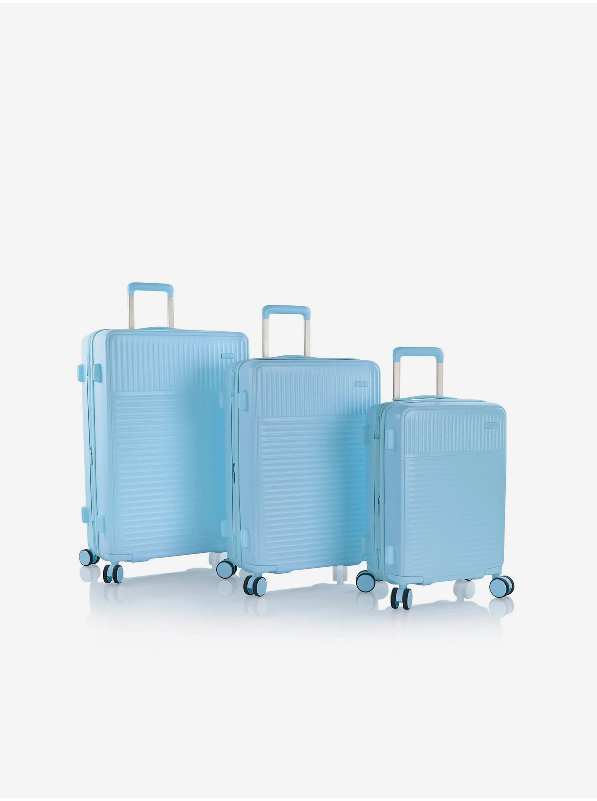 E-shop Sada tří cestovních kufrů v světle modré barvě Heys Pastel ( S+M+L )