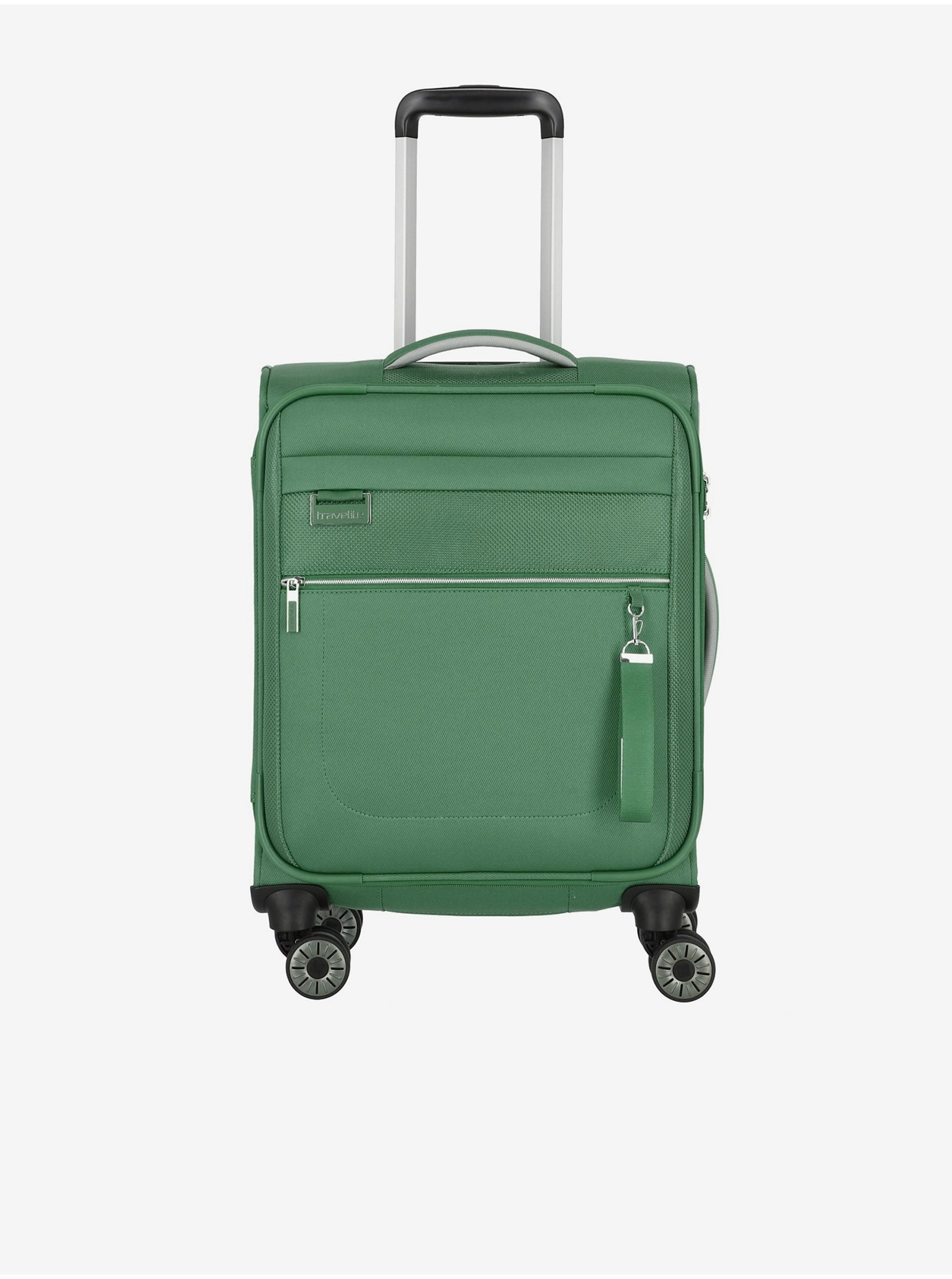 Levně Zelený cestovní kufr Travelite Miigo 4w S