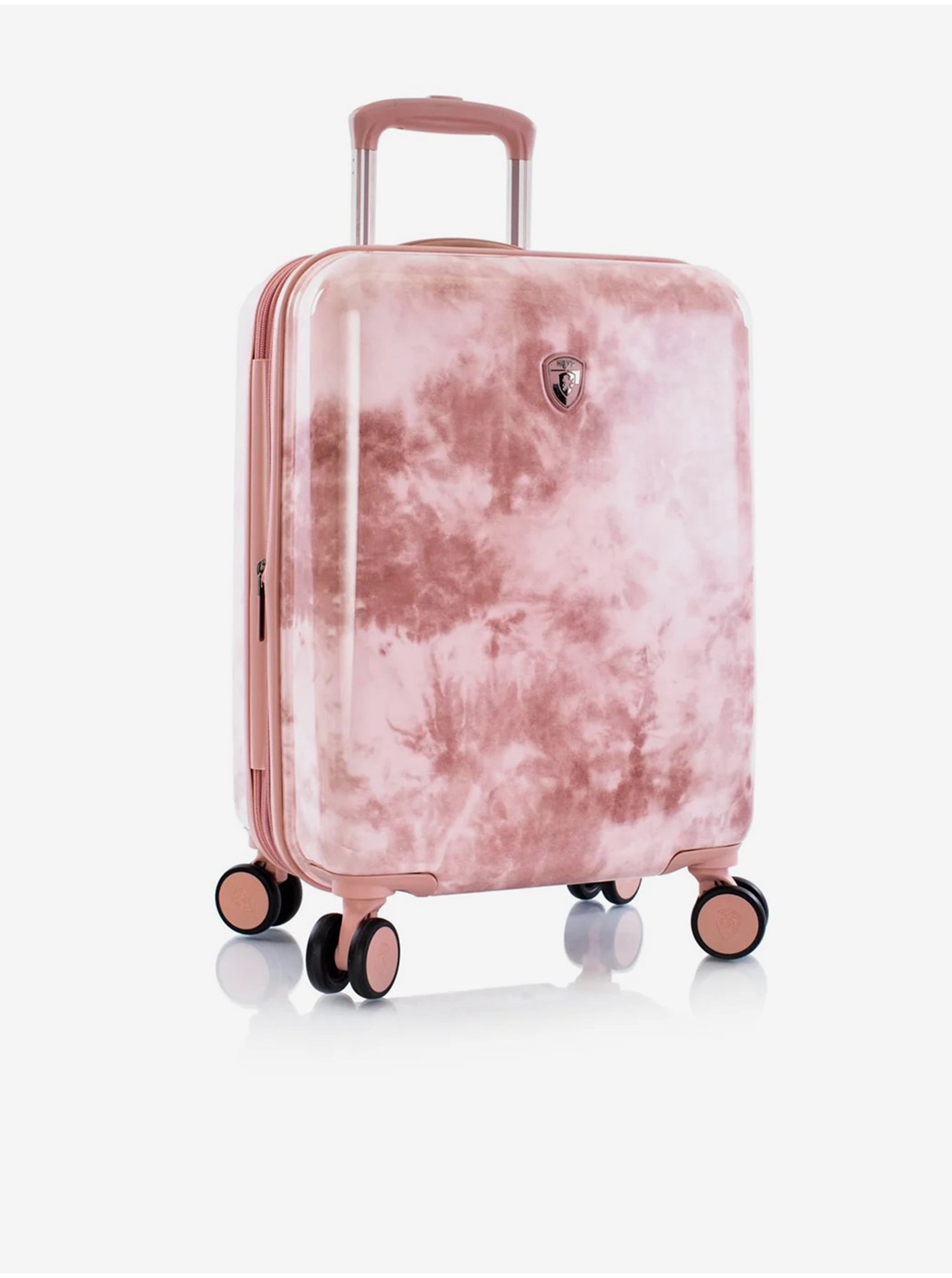 Levně Růžový vzorovaný cestovní kufr Heys Tie-Dye S