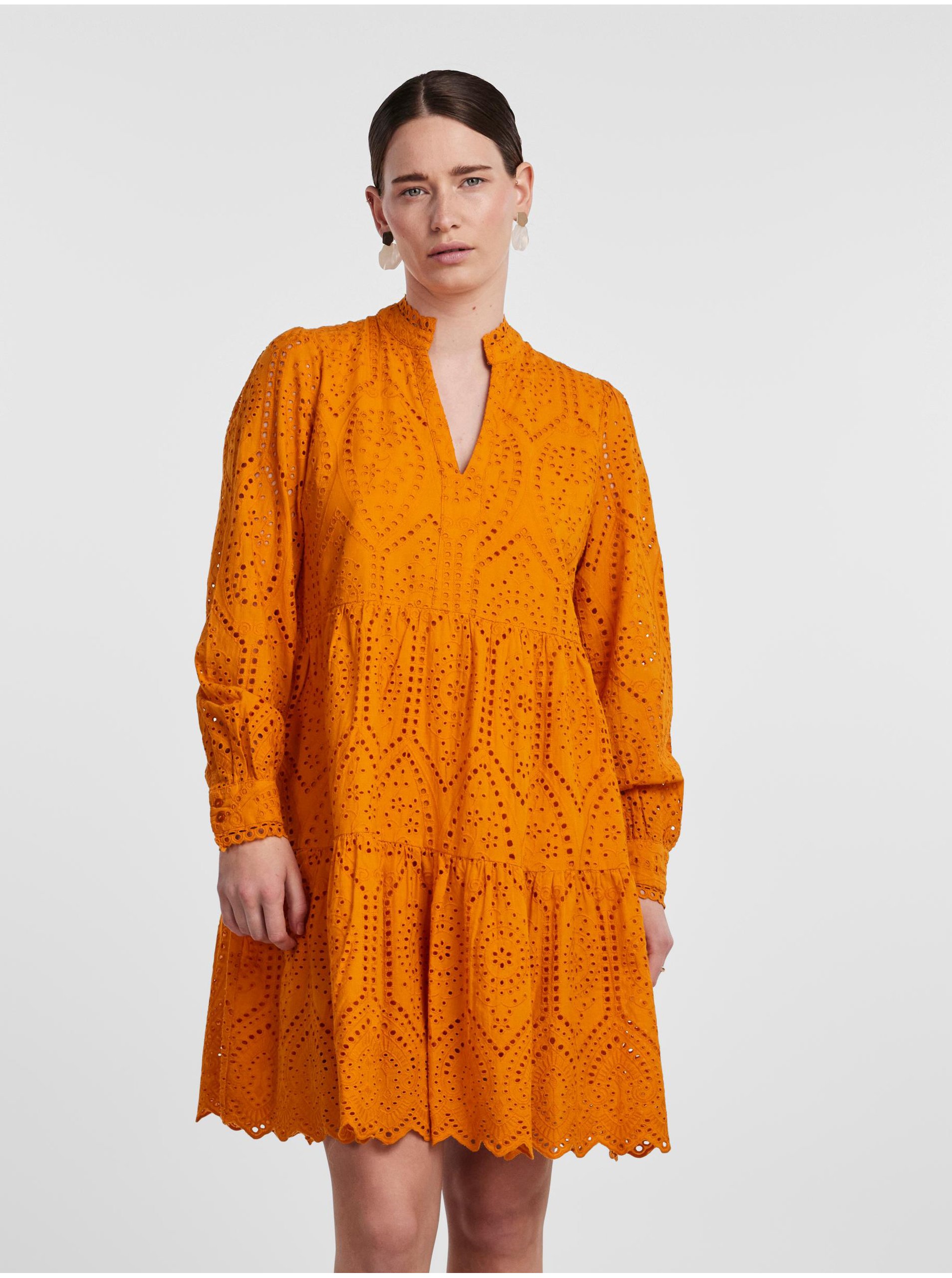 Lacno Šaty na denné nosenie pre ženy Y.A.S - oranžová
