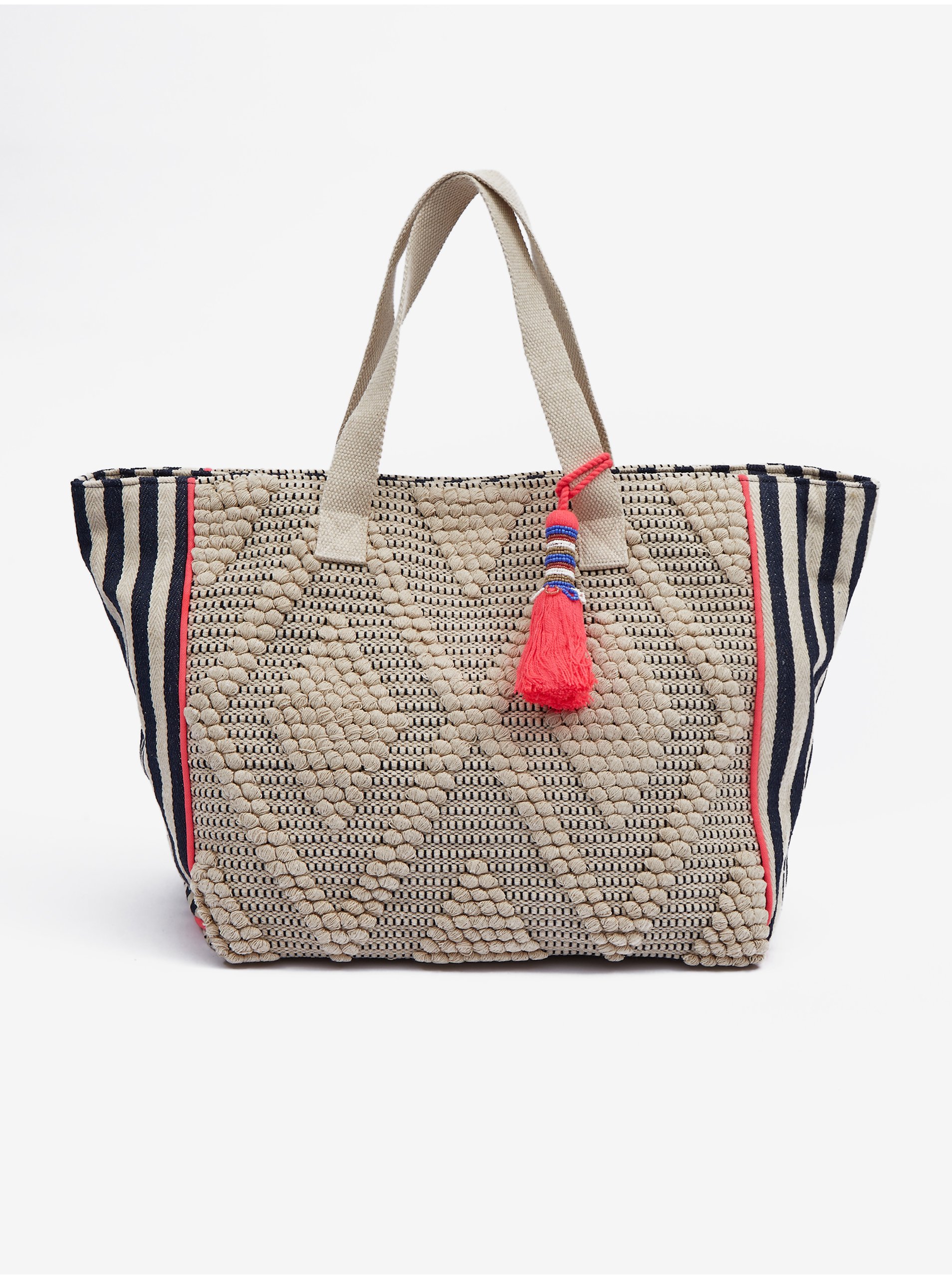 E-shop Béžová dámská vzorovaná taška ORSAY