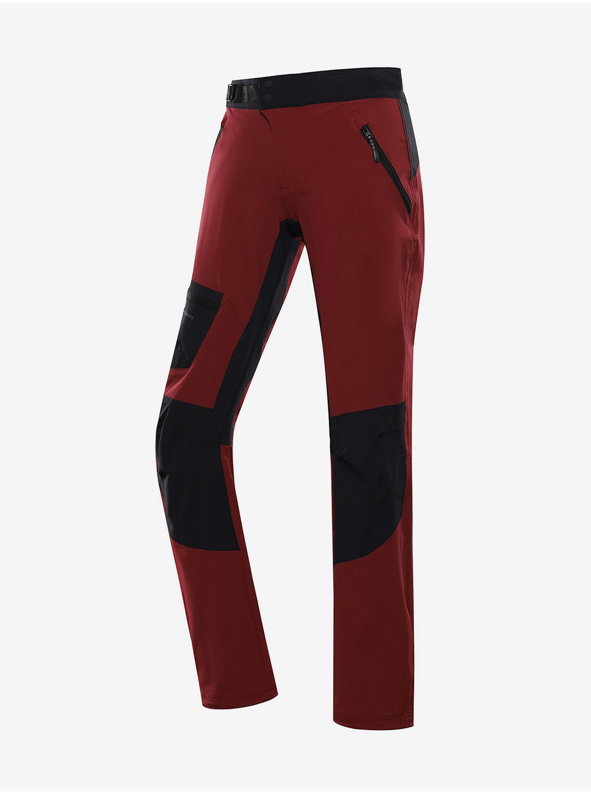 E-shop Červené dámské softshellové kalhoty ALPINE PRO Spana