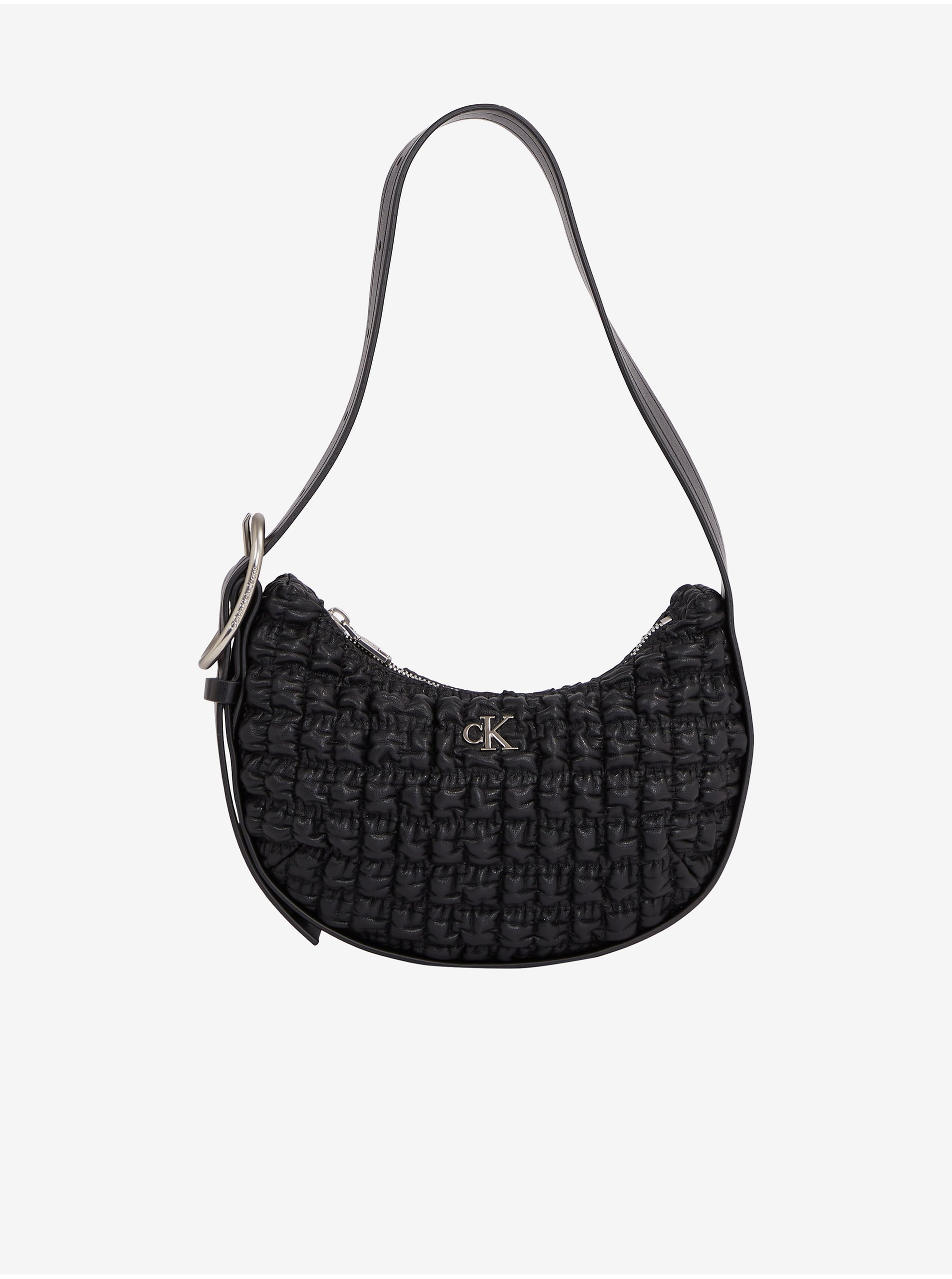 E-shop Černá dámská kabelka Calvin Klein Jeans Crescent Buckle
