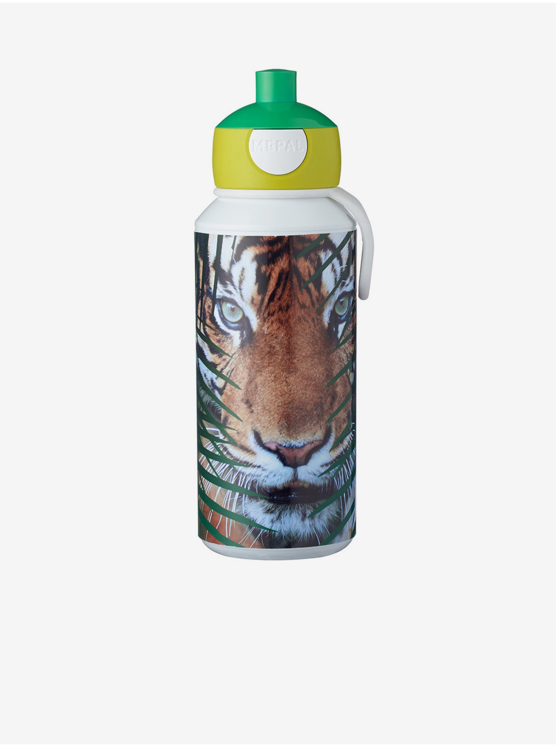 Levně Bílá dětská láhev s motivem tygra Mepal Animal Planet Tiger 400 ml