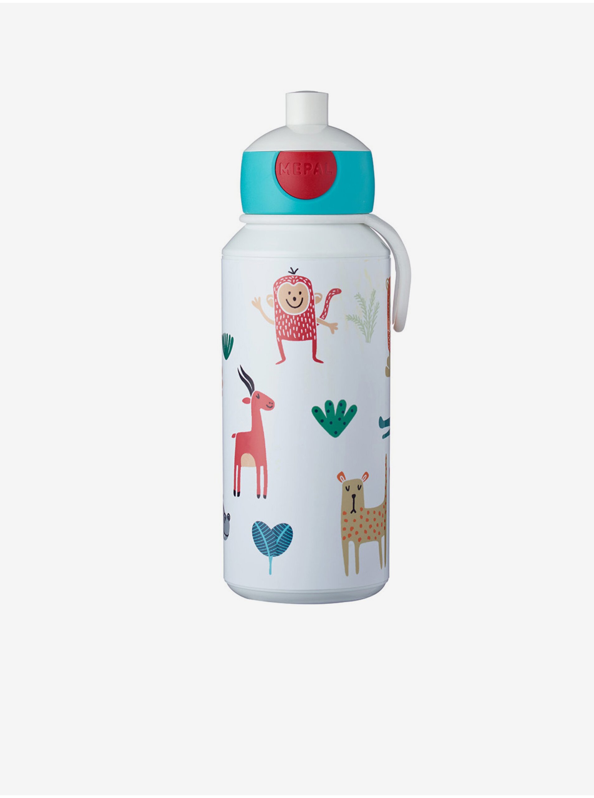 E-shop Bílá vzorovaná lahev pro děti Mepal Campus Animal Friends (400 ml)