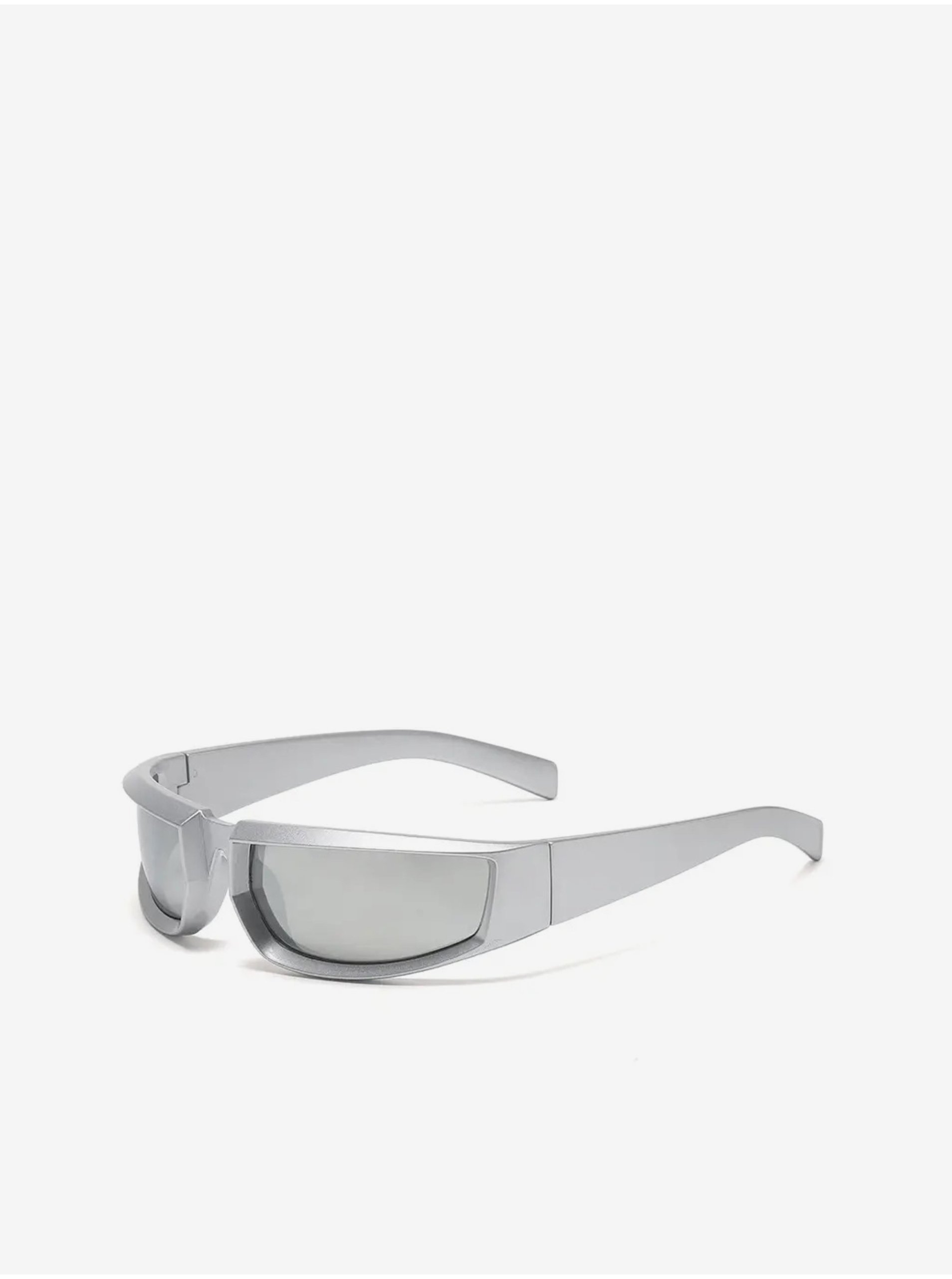 Levně Bílé unisex sportovní sluneční brýle VeyRey Steampunk Istephiel