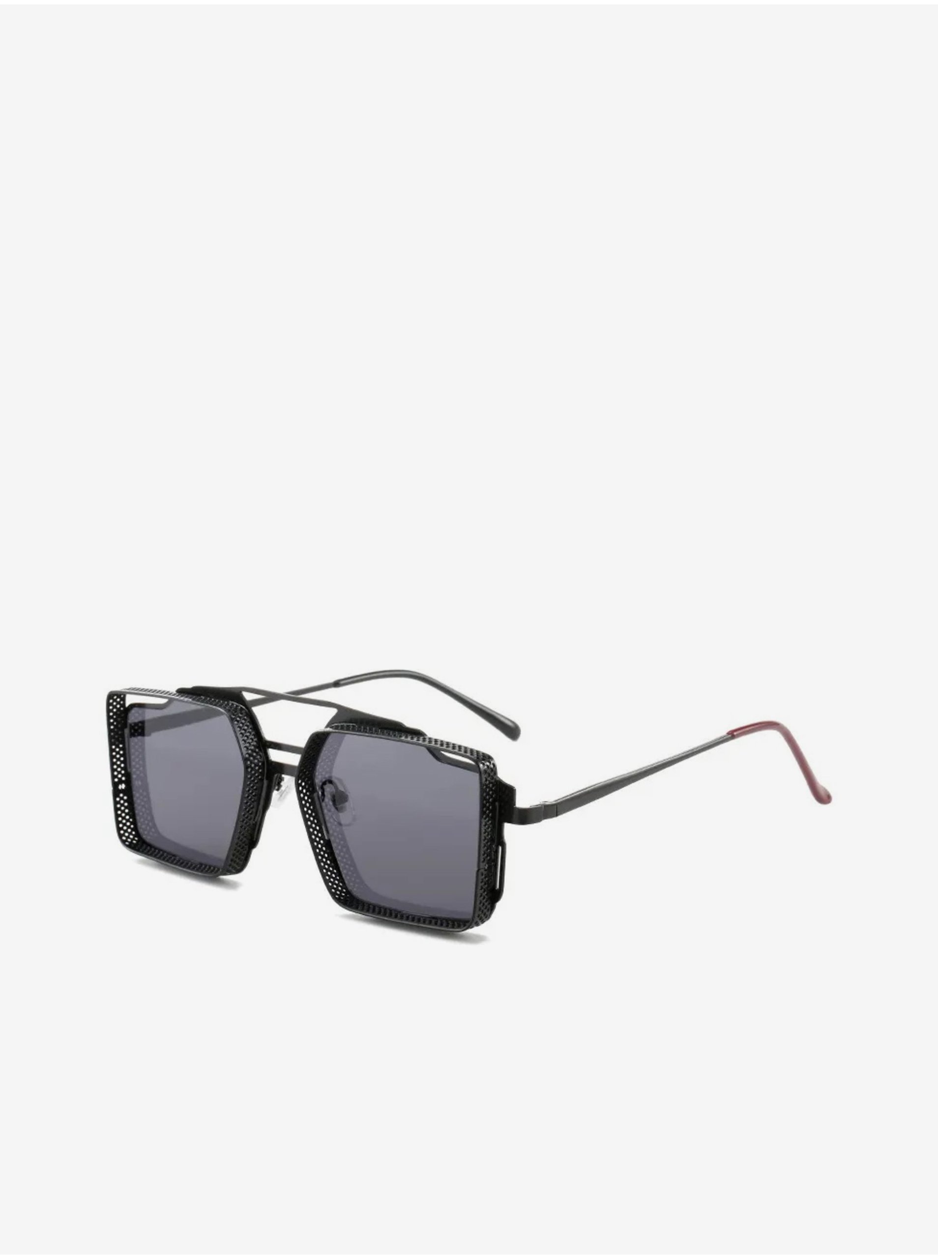 E-shop Černé unisex sluneční brýle VeyRey Steampunk Sosrael