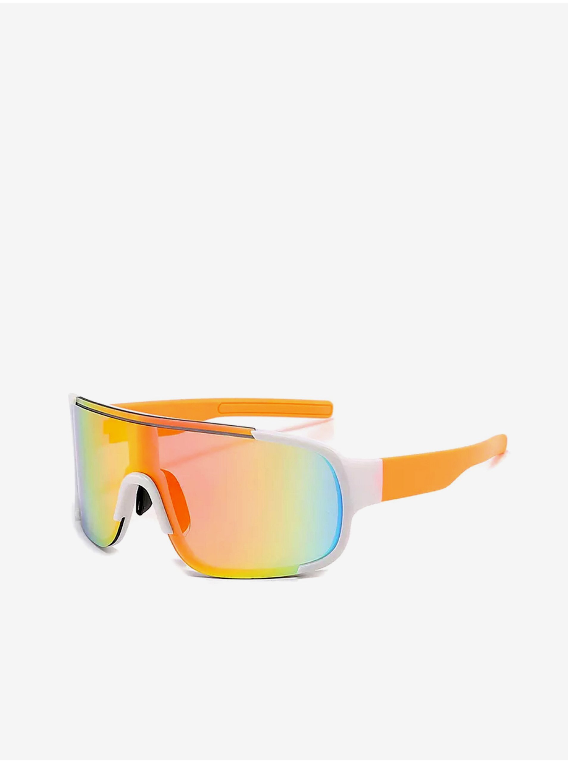 Levně Oranžové pánské sportovní sluneční brýle VeyRey Abihu