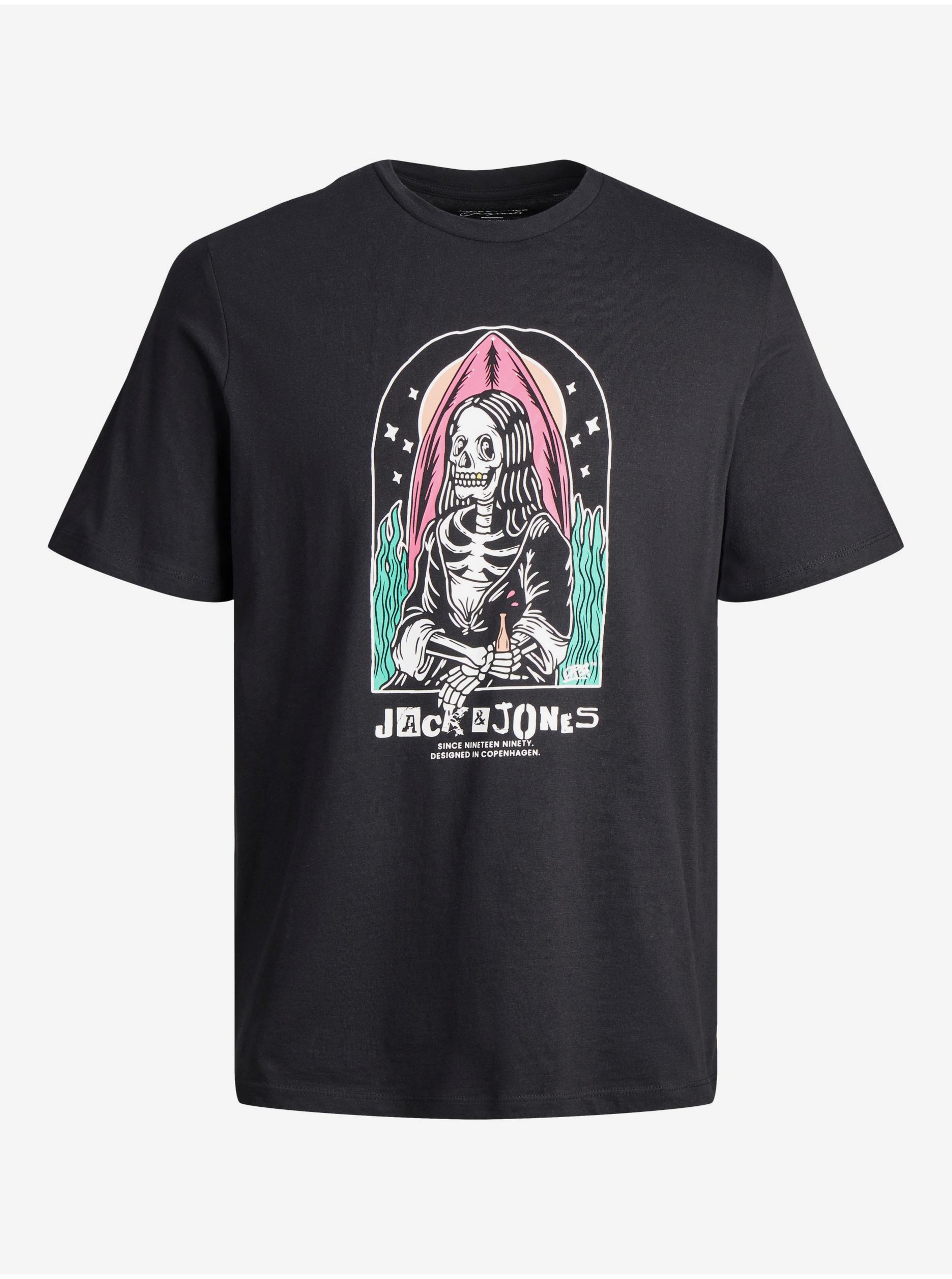 E-shop Černé klučičí tričko Jack & Jones After Life
