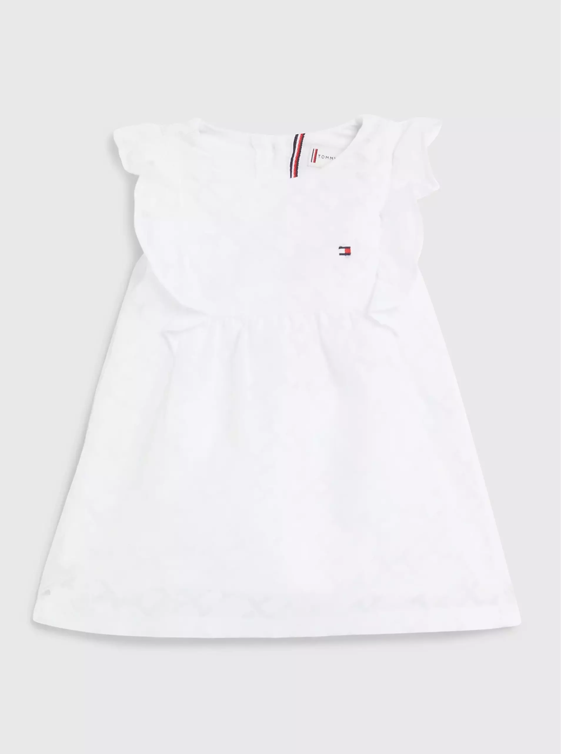 Lacno Biele dievčenské šaty Tommy Hilfiger