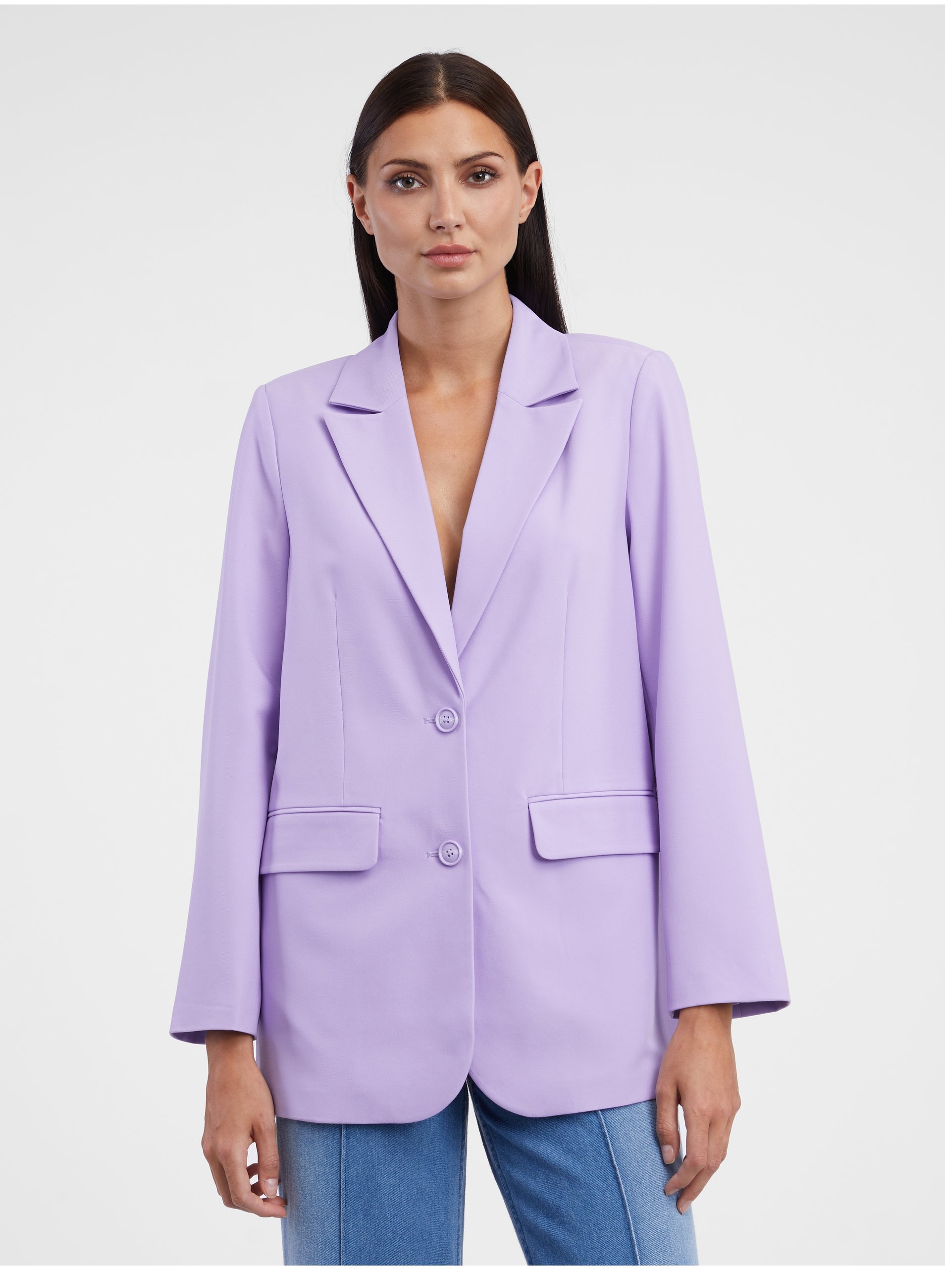 E-shop Světle fialové dámské sako Tom Tailor Denim