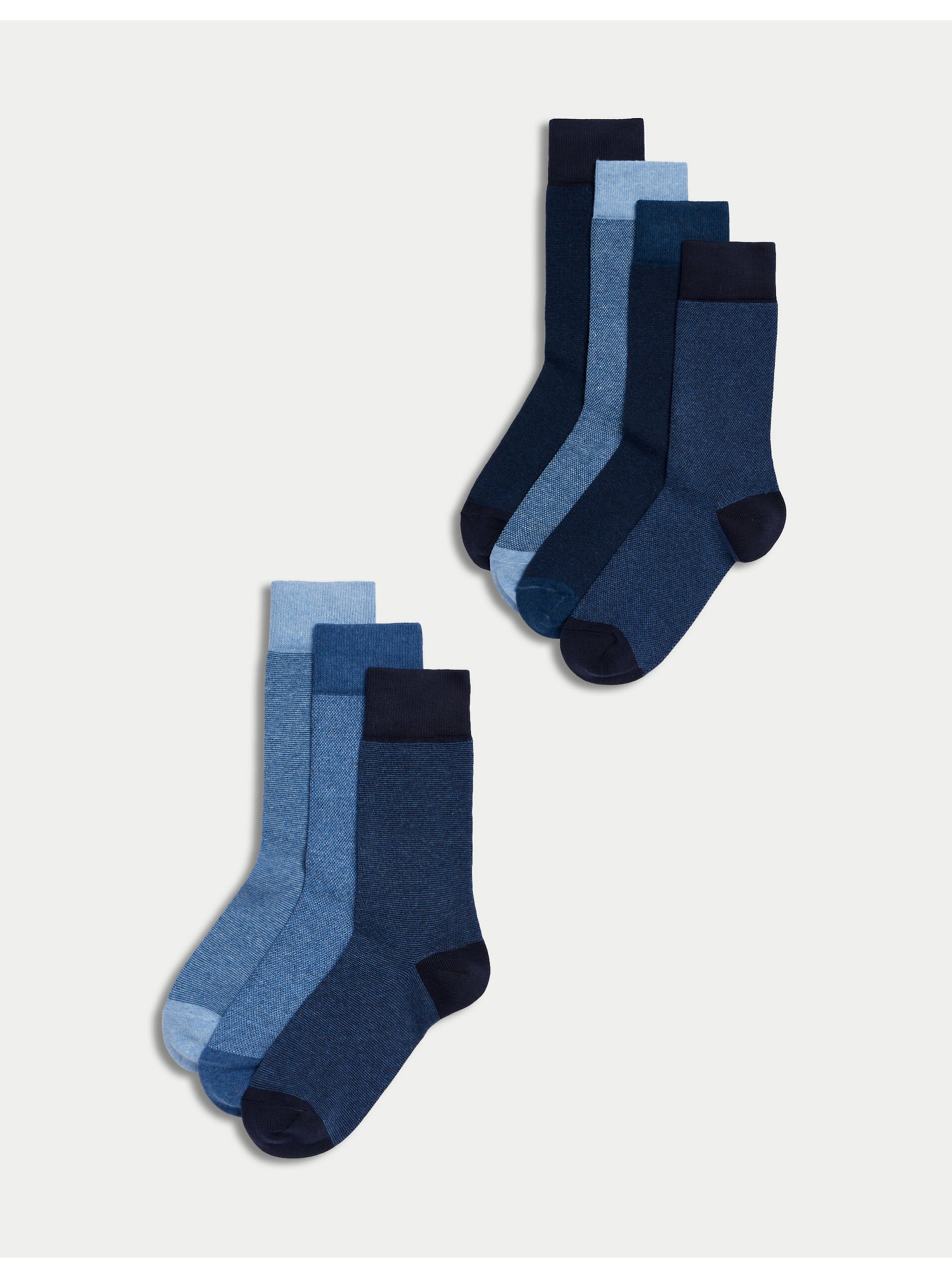 Levně Sada sedmi párů pánských ponožek Marks & Spencer