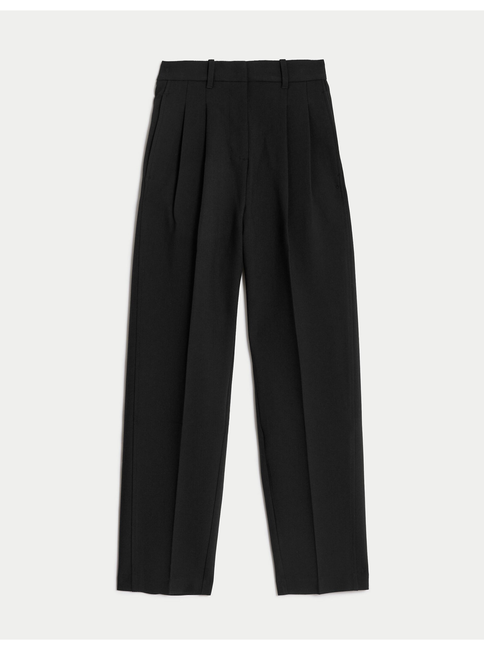 Levně Černé dámské kalhoty Marks & Spencer