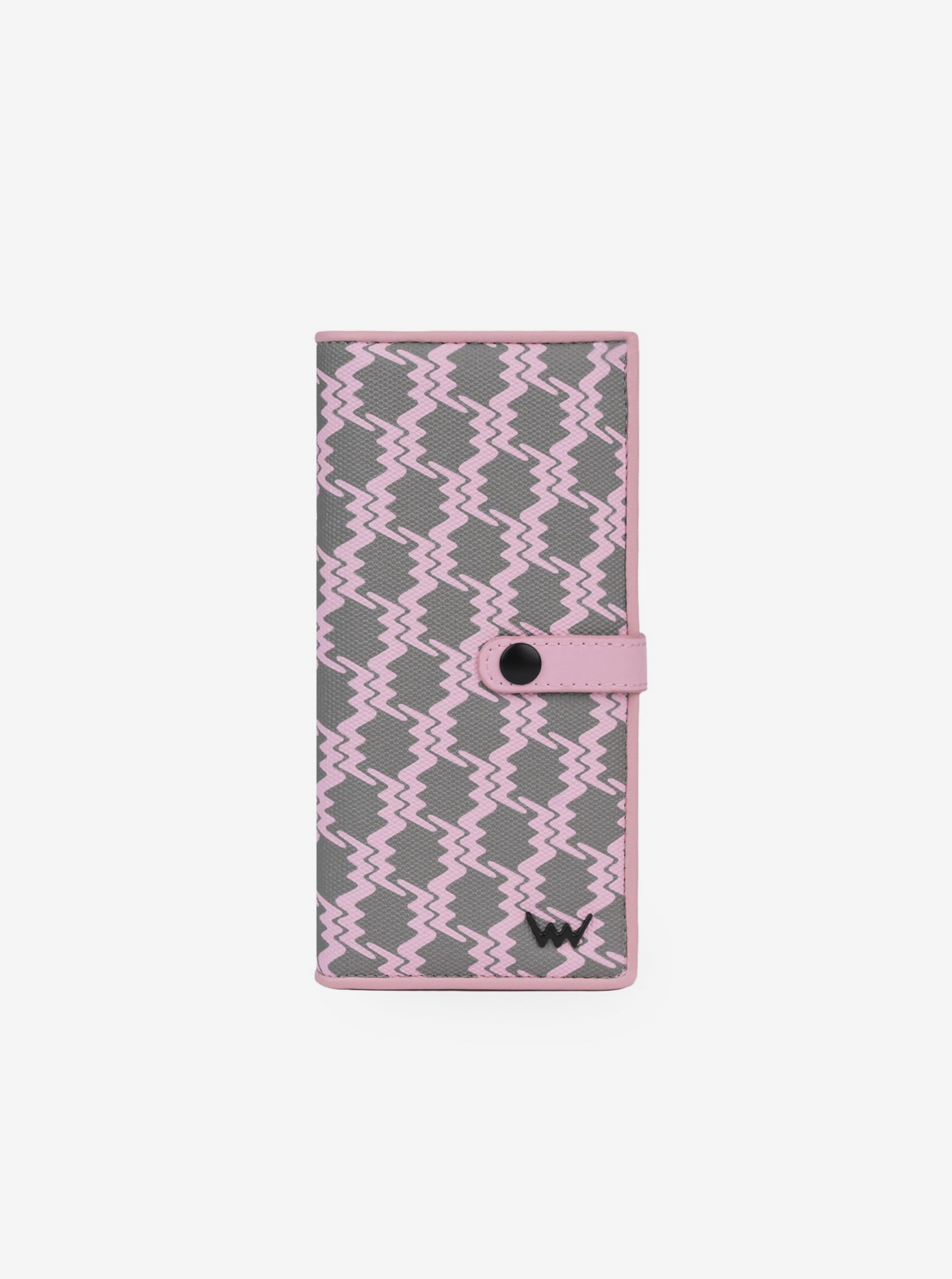 E-shop Šedo-ružová dámska vzorovaná peňaženka VUCH Rorry MN Ilia